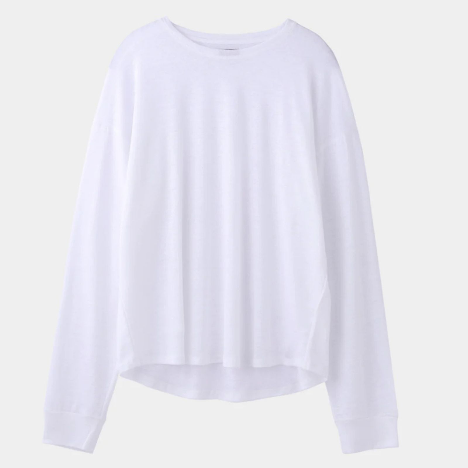 HF linen shirt LS （WHITE）｜リネン  ロンT （ホワイト）｜HF-02