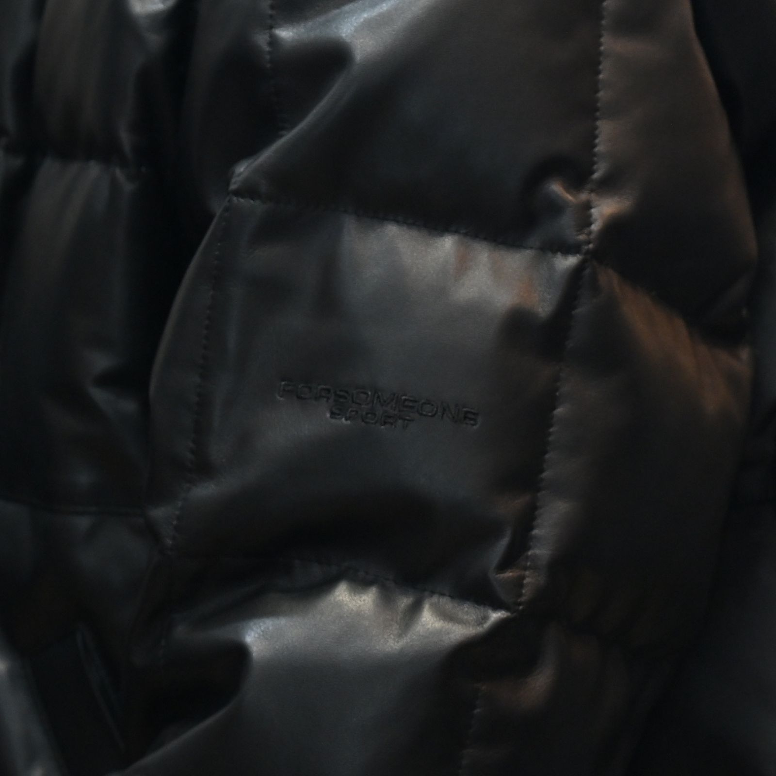 LEATHER DOWN JK (BLACK） / レザー ダウンジャケット （ブラック） 78001130