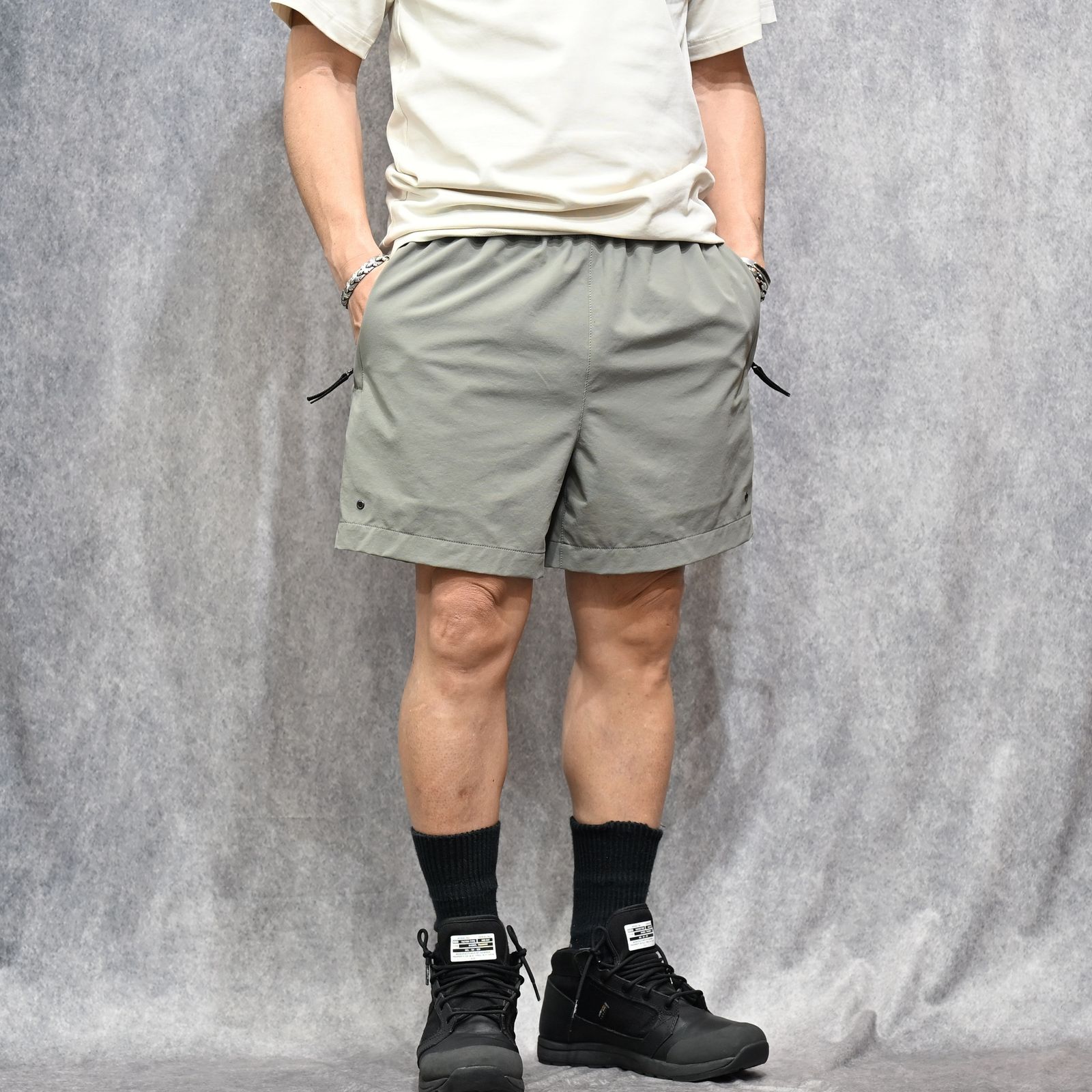EXCHANGE HALF PANTS （GRAY / グレー）｜ハーフパンツ｜9261-CP52-004