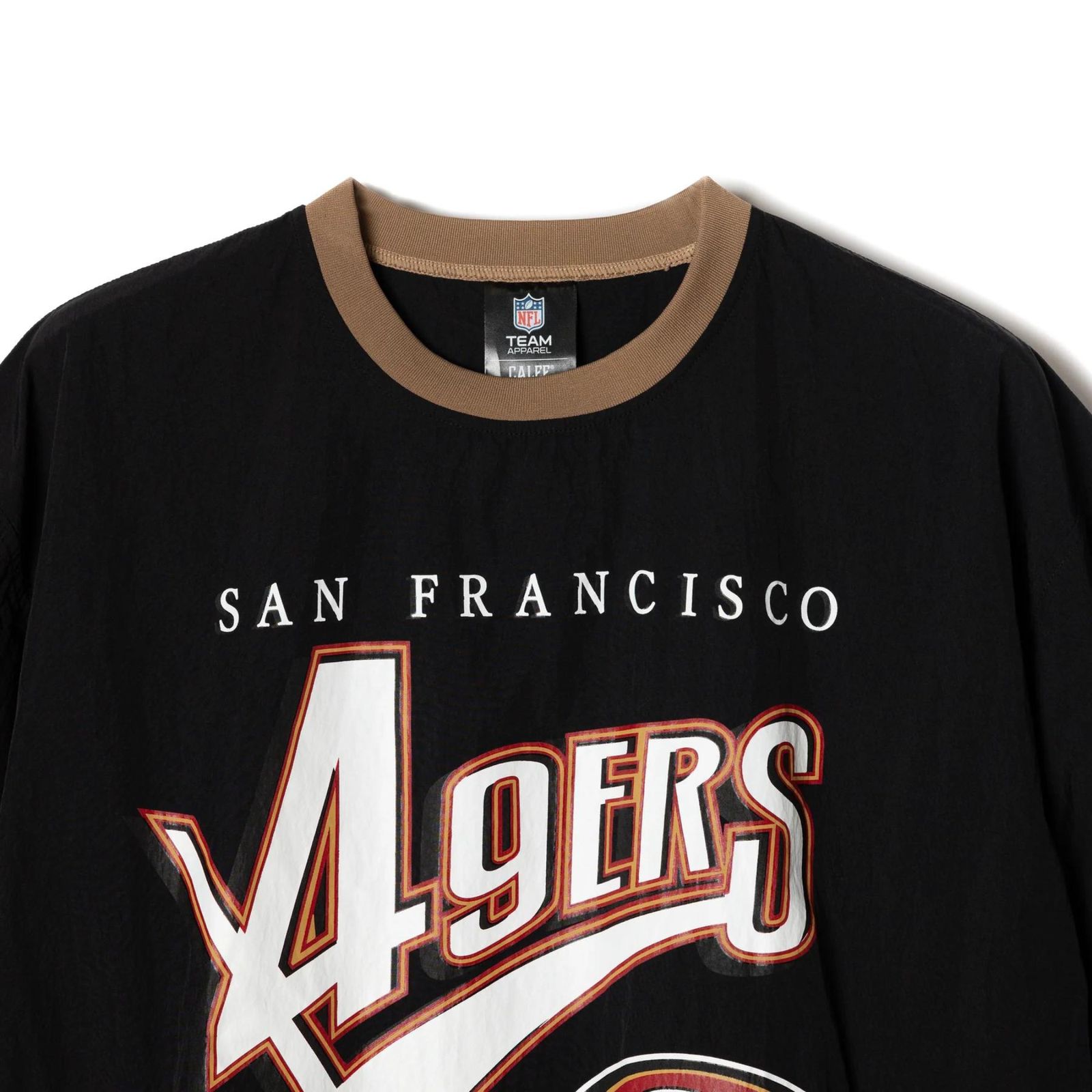 × NFL 49ERS S/S NYLON GAME SH (BLACK) / ナショナル・フットボール・リーグ サンフランシスコ・49ers 半袖 ナイロン ゲームシャツ