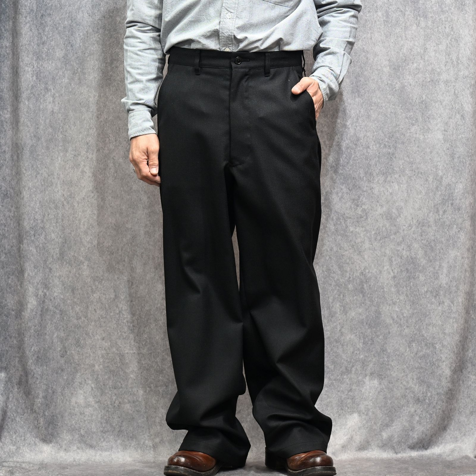 Scotch Cheviot Work TRS （BLK）｜スコッチチェビオット クラシックトラウザー｜2603-7003