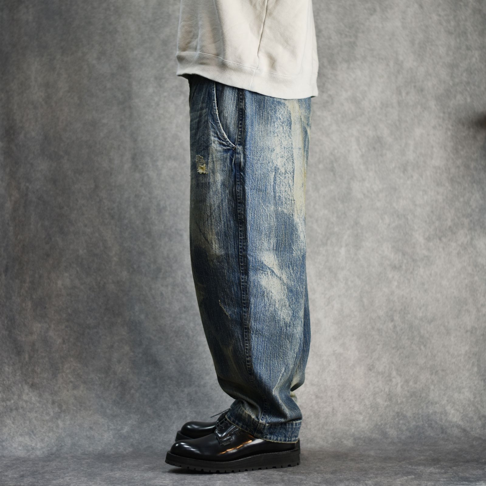 STEINBECK DENIM POCKET PANTS VINTAGE CUSTOM (BLUE) / デニム ポケット パンツ ヴィンテージ カスタム （ブルー） / PC-005-2499-40