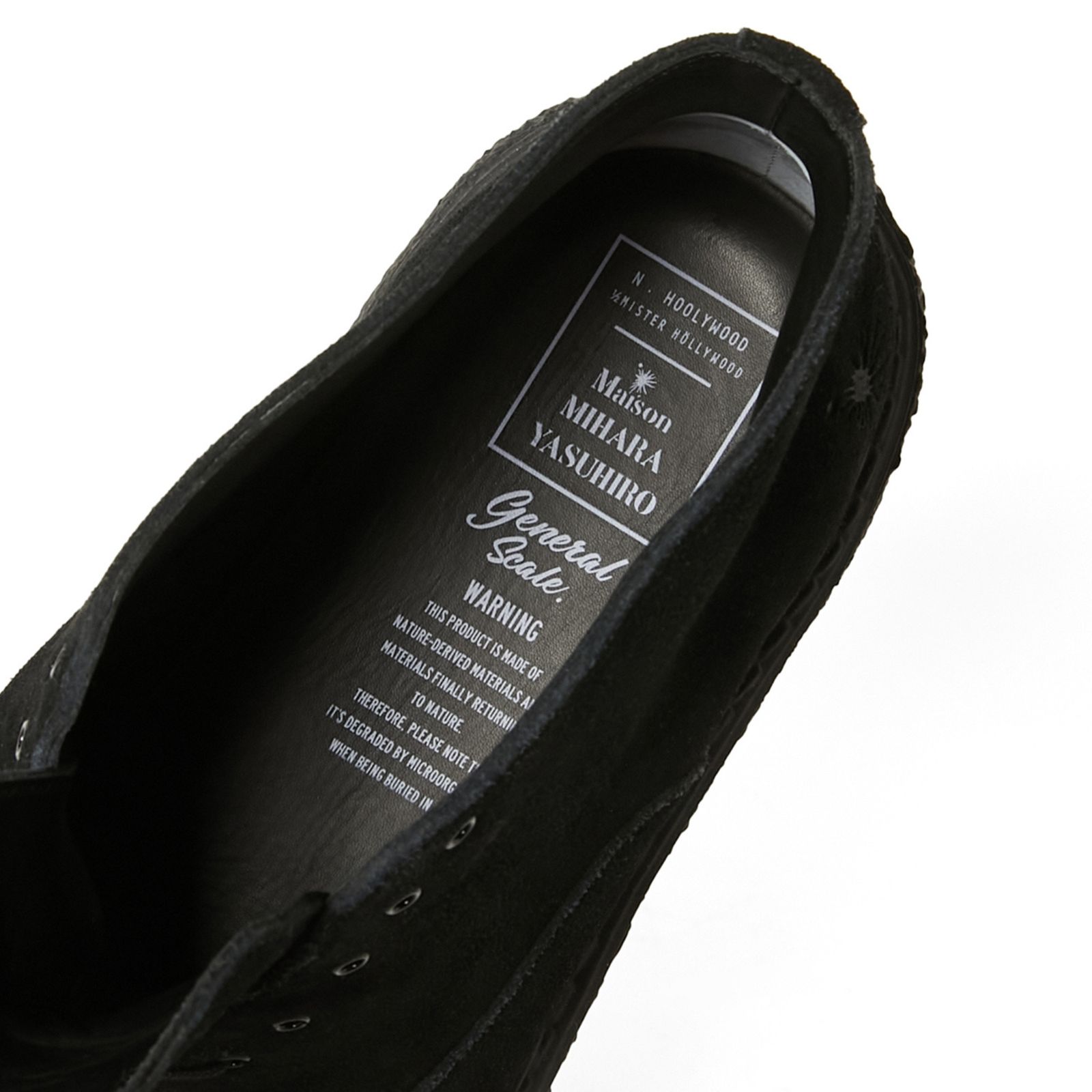 × General Scale. Maison MIHARA YASUHIRO SUEDE BOOTS  （BLACK）｜メゾン ミハラヤスヒロ｜2252-SE01