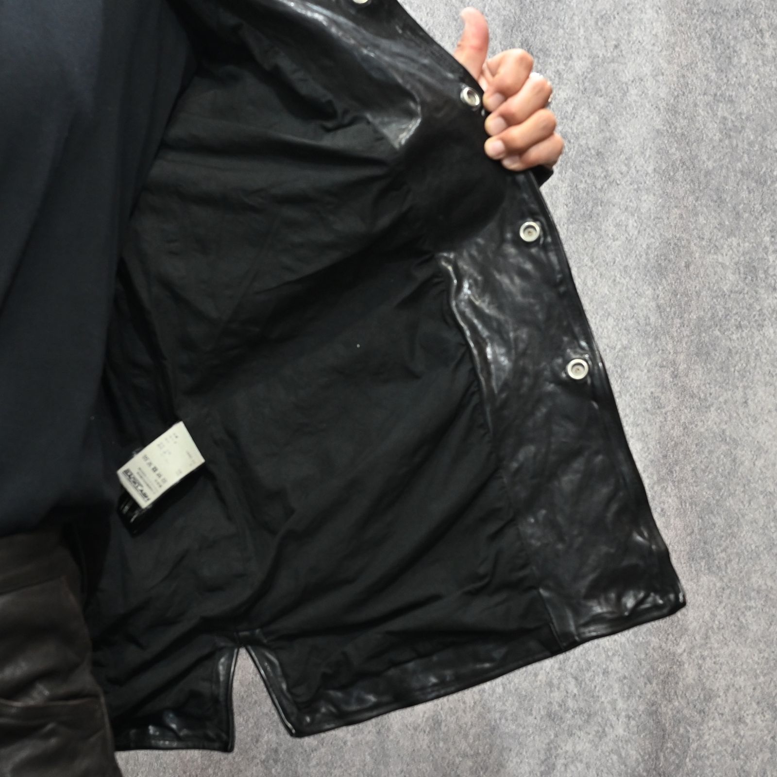 フレンチショルダー 製品染め カーコート （BLACK）｜1842-11