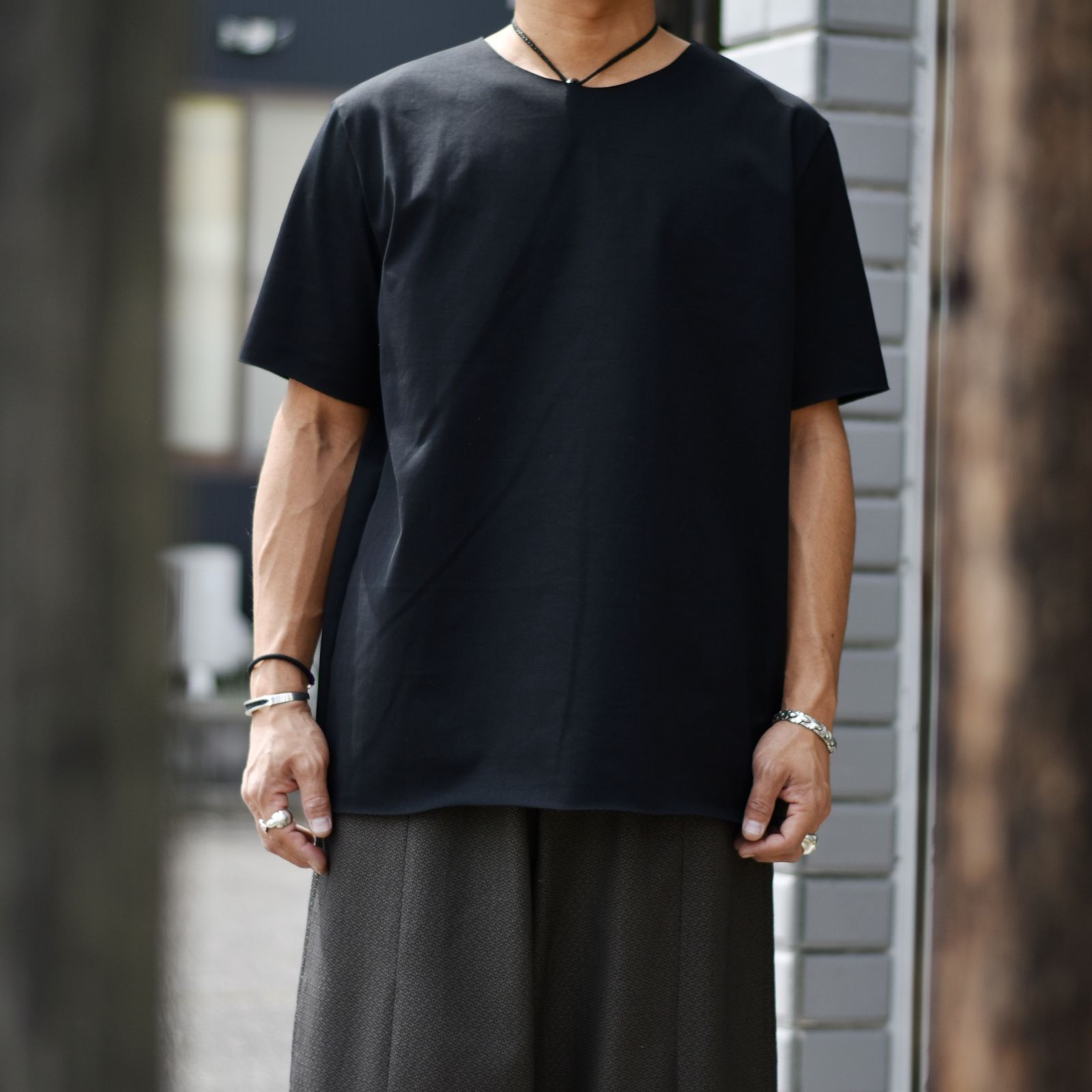 kujaku - sumire pullover ver. short sleeve (black) | chord online ...