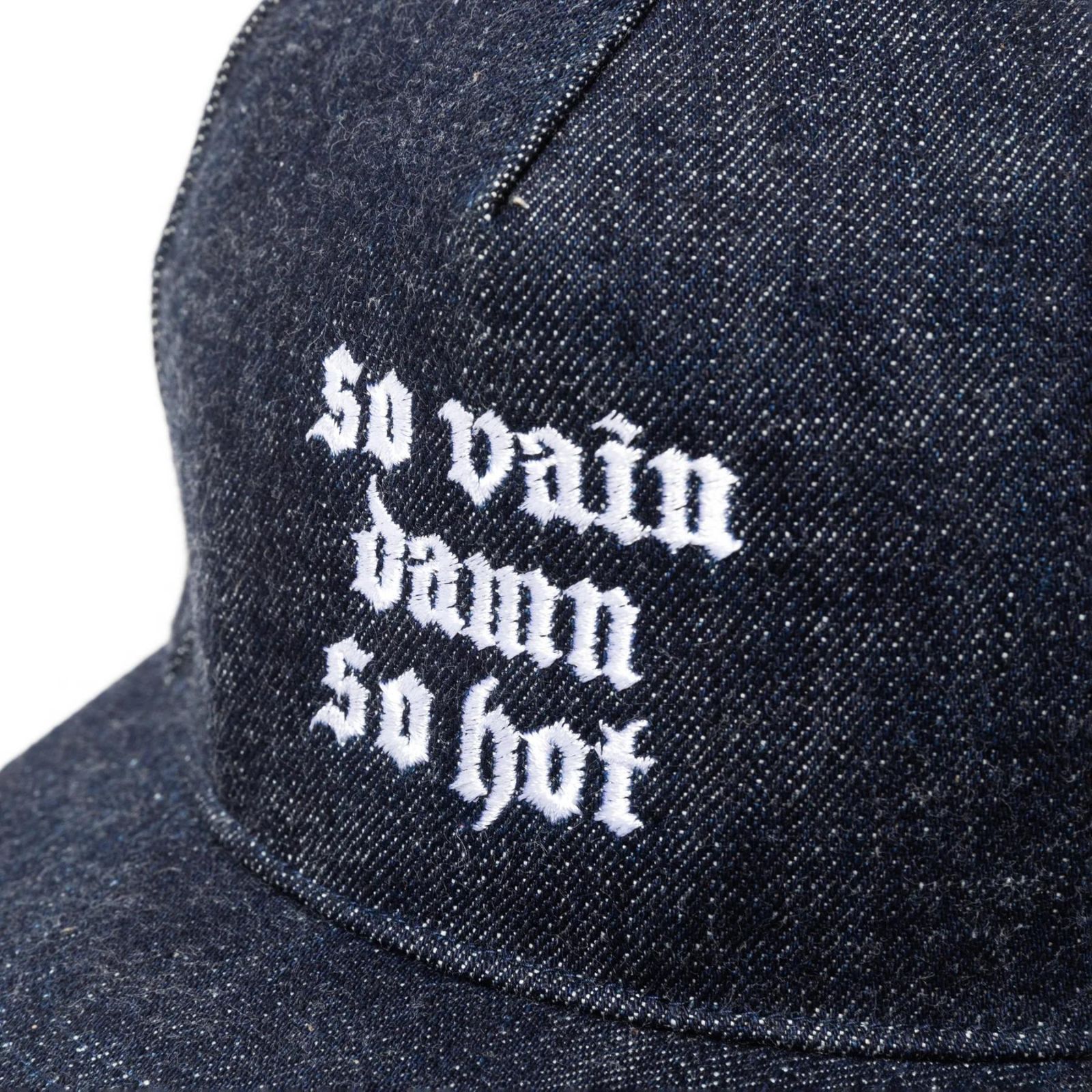 "S.V.D.S.H" DENIM CAP (INDIGO BLUE) / デニム ベースボールキャップ