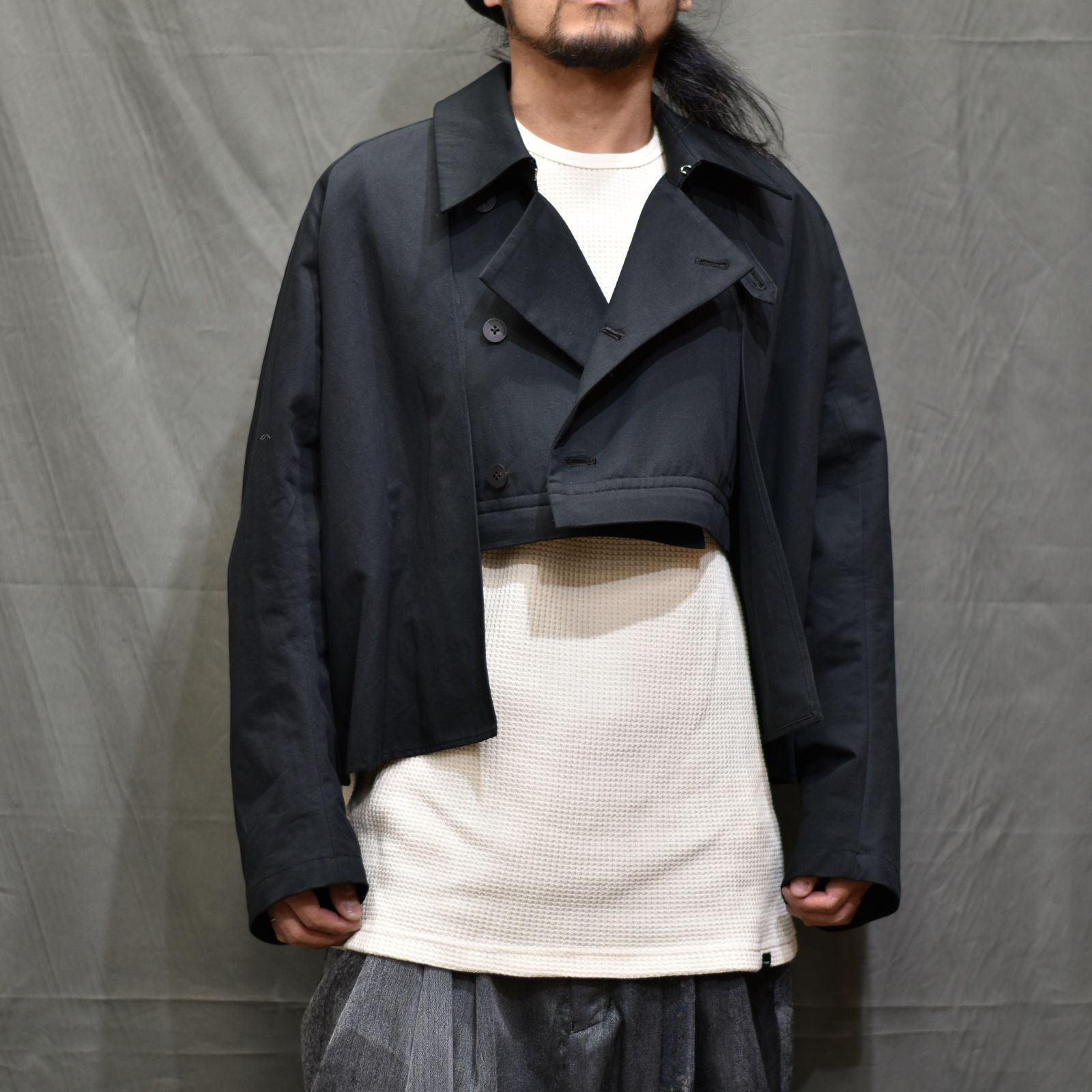 デタッチャブルトレンチコート / LB22SS-CO01-CL (BLACK)