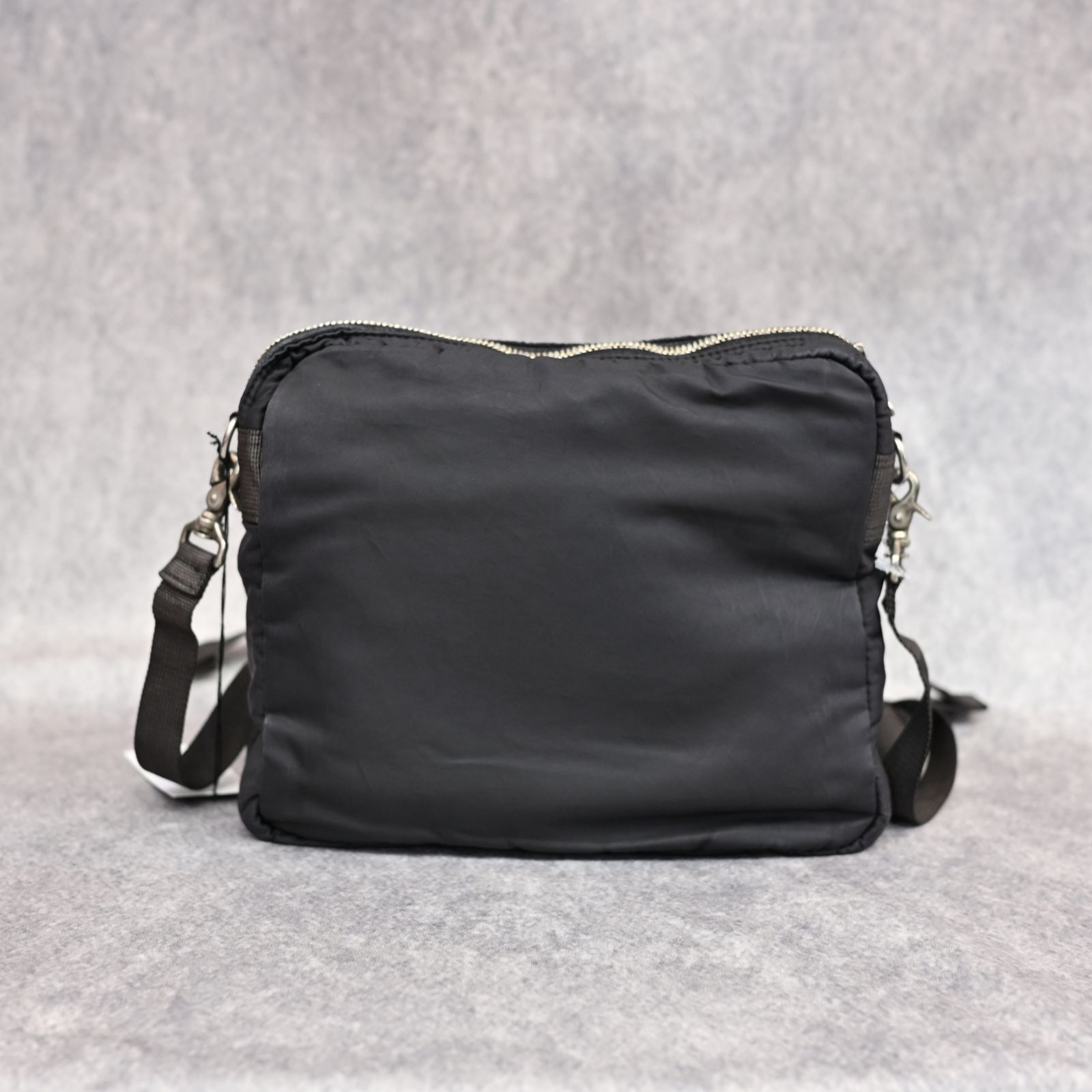 SUPER NYLON SIMPLE SHOULDER BAG (BLACK) / スーパーナイロン ショルダーバッグ （ブラック） PC-015-3075-10