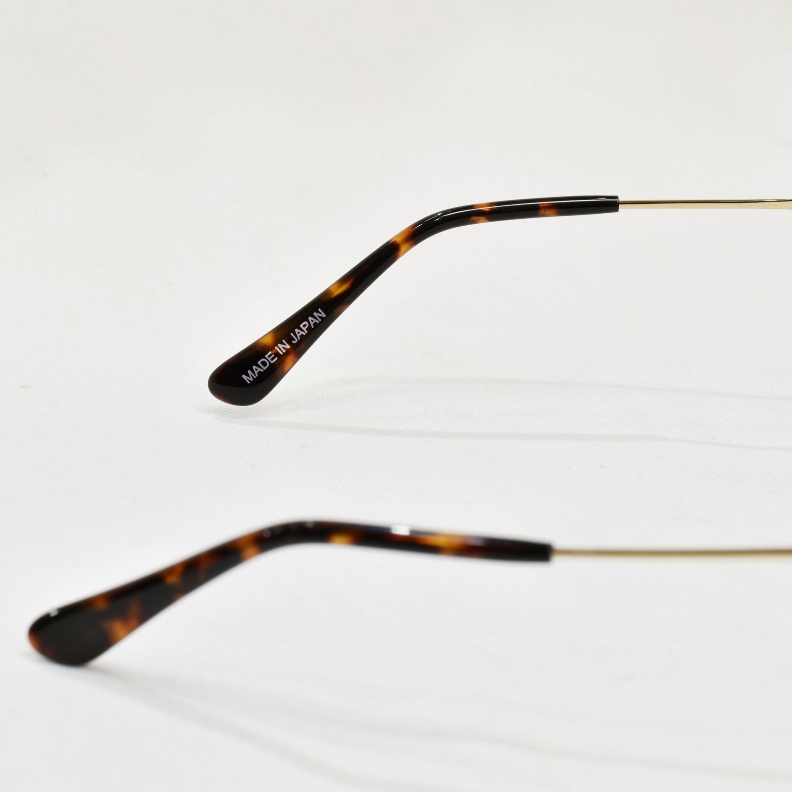 CALEE - FLIP UP TYPE CIRCLE METAL GLASSES (GOLD.BROWN