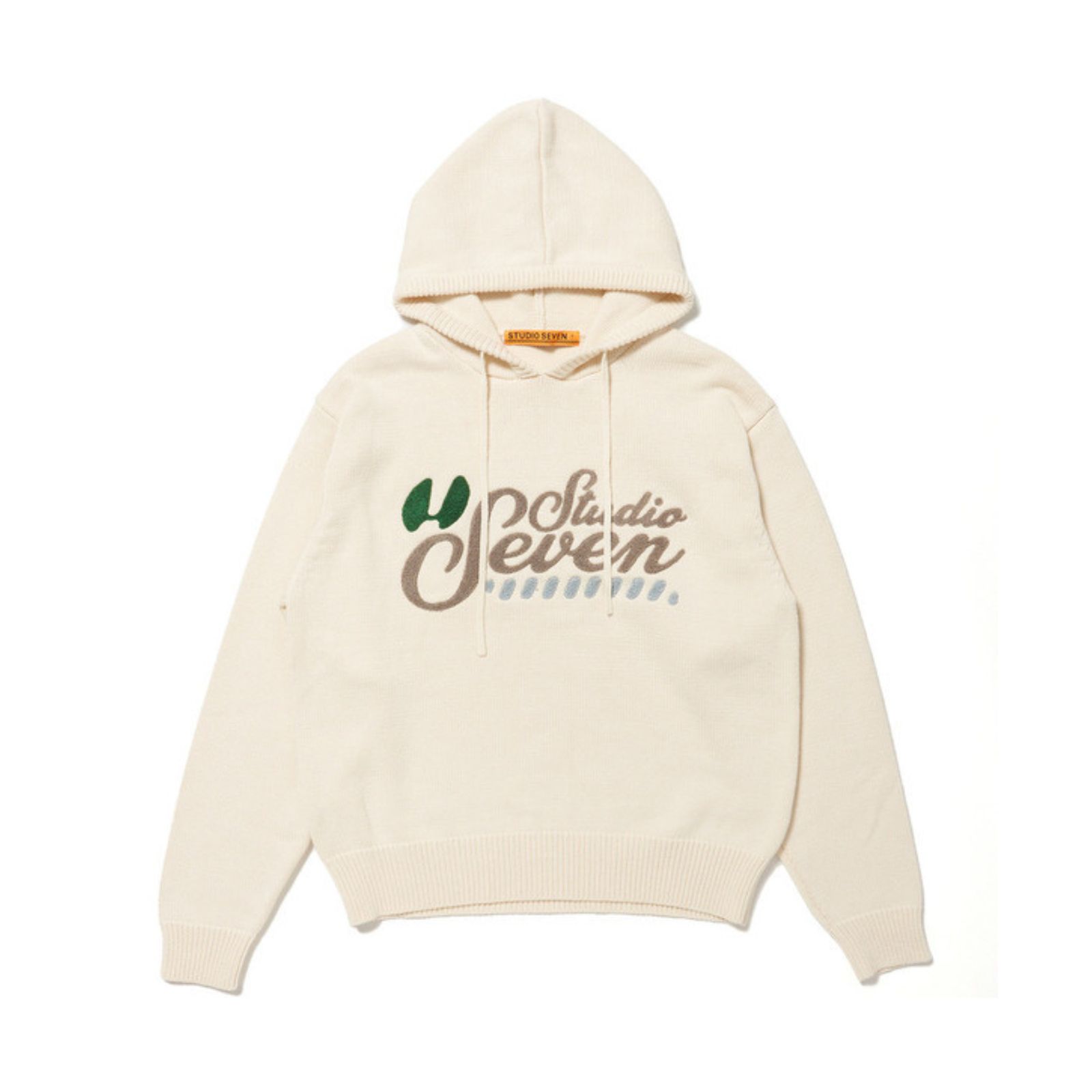 Logo Knit Hoodie （WHITE） / ロゴニット フーディー （ホワイト）