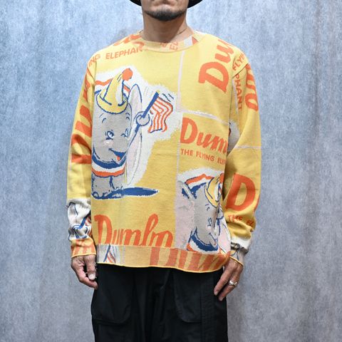 DISNEY VP / PC KNIT COLLECTION CREWNECK  (DUMB/YELLOW)｜ディズニー ニット （ダンボ/イエロー） DP-030-3672-71