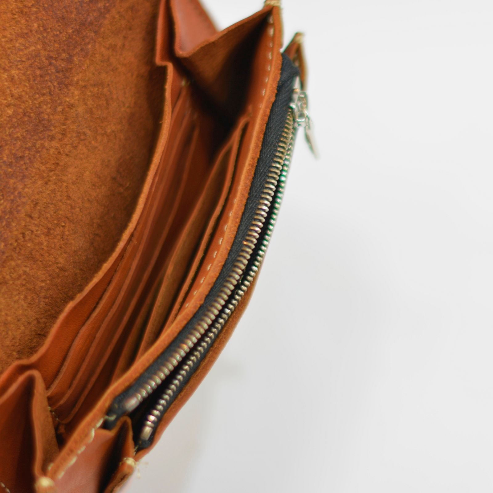 ダブルショルダーレザー製品染め 札入れ
