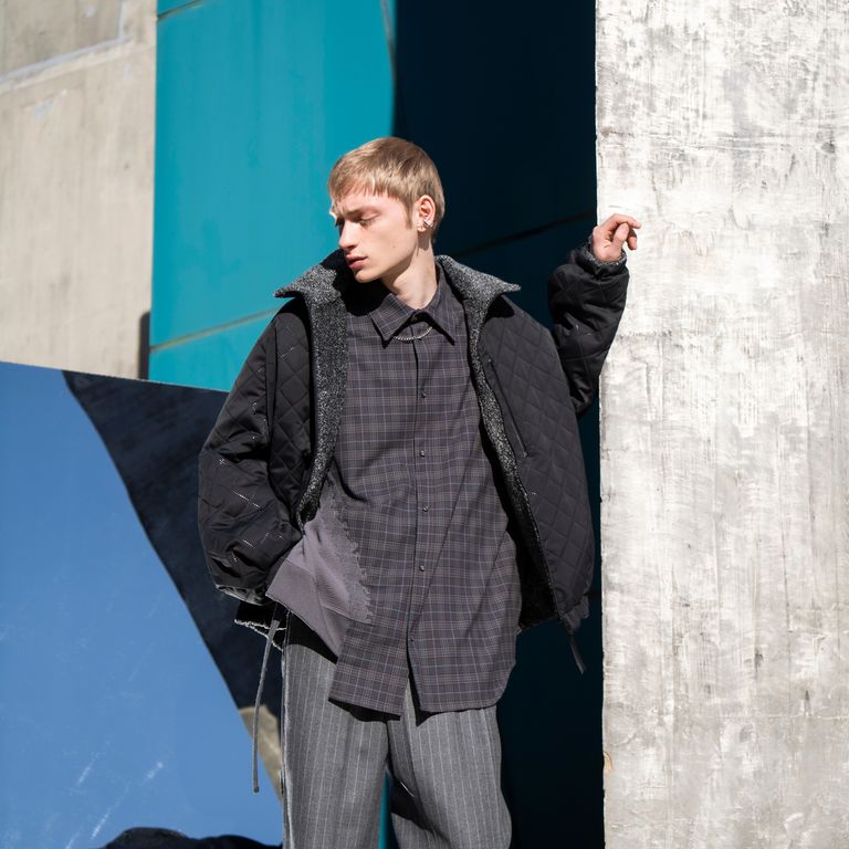 Licht Bestreben - ニードルパンチシャツ / LB23AW-SH01-NDP-CK Licht Bestreben - ニードルパンチシャツ / LB23AW-SH01-NDP-CK