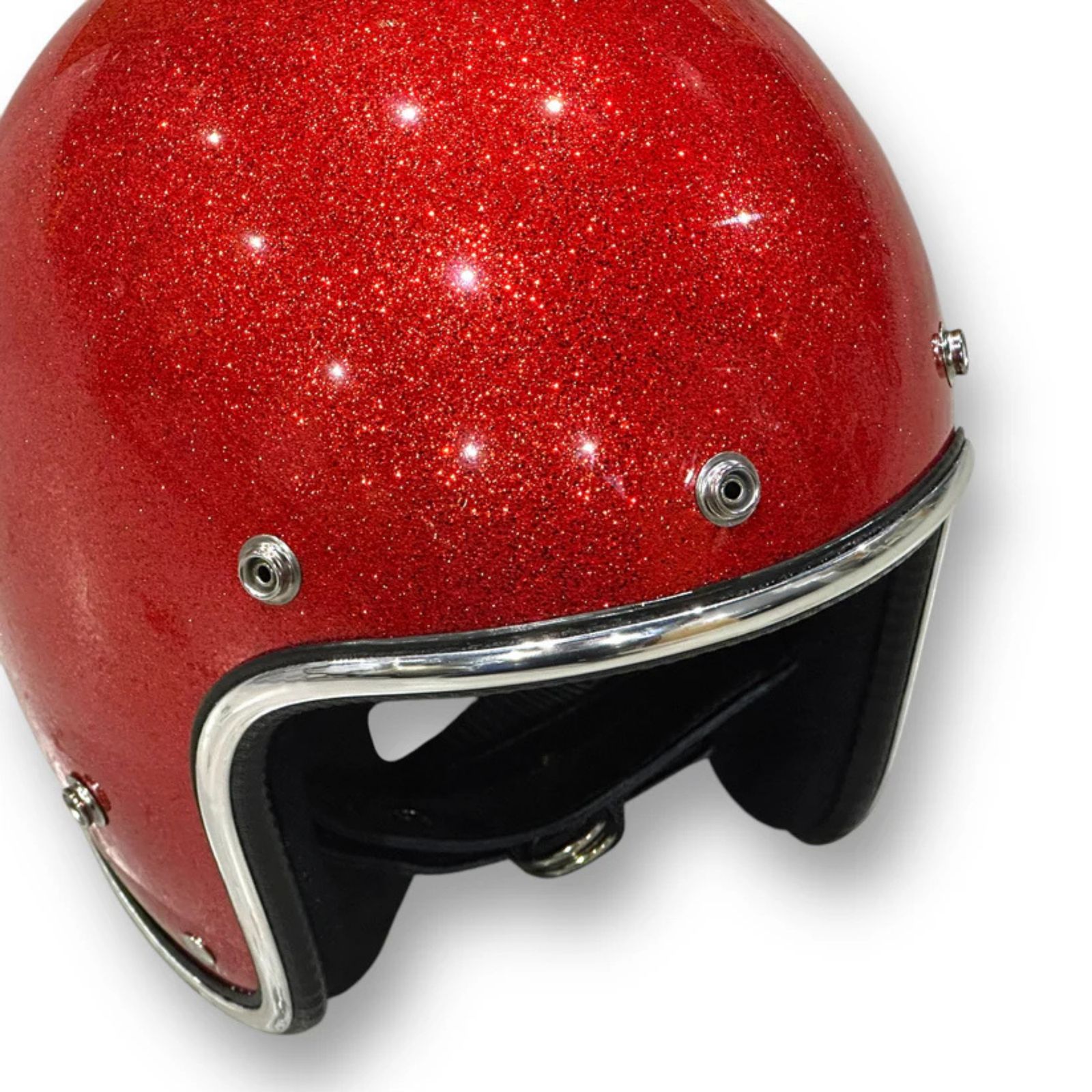 【L・XLサイズ｜即日発送】 | GLITTER 3/4 HELMET (RED) | グリッターヘルメット