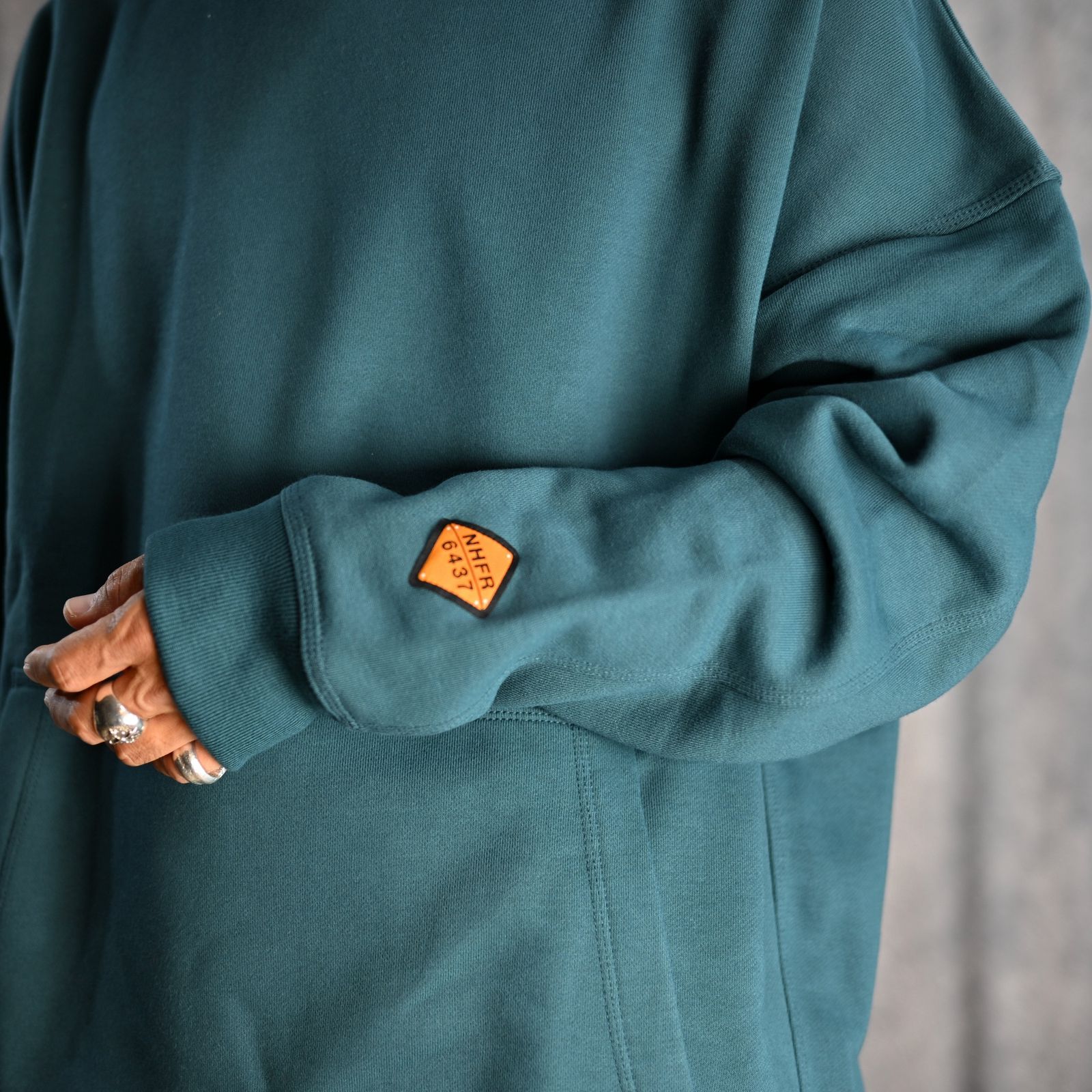 HOODIE SWEATSHIRT (GREEN) -  フーディー スウェット （グリーン） 1242-CS02-022