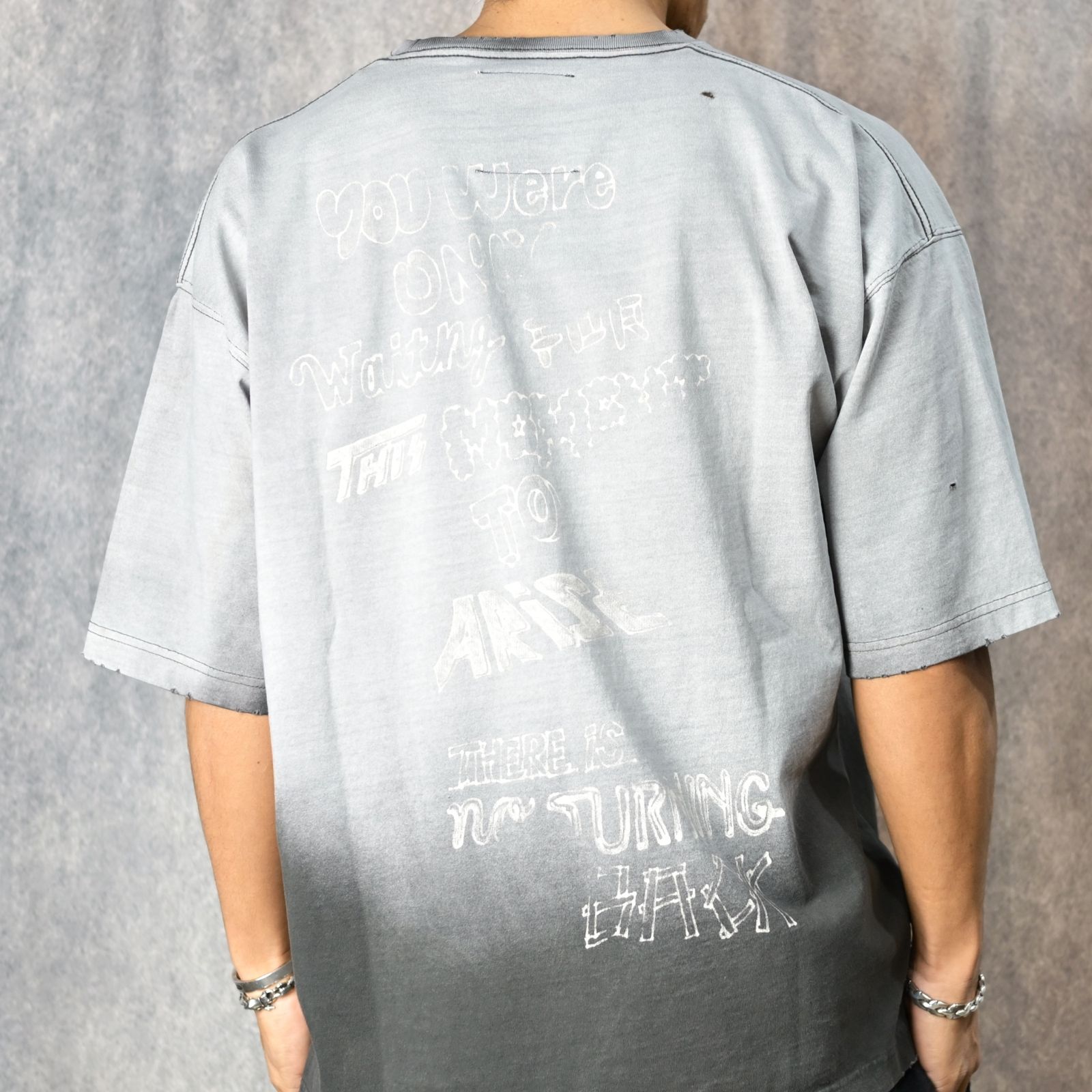 ［25周年記念］ × Maison MIHARA YOSUHIRO 硫化染めTシャツ （BEIGE / ベージュ） MB-25-SH-03C