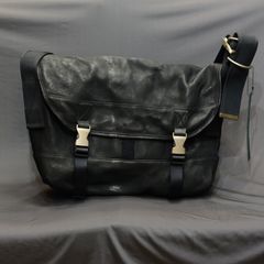 ジャパンダブルショルダー フルタンニン製品染めショルダーバッグ