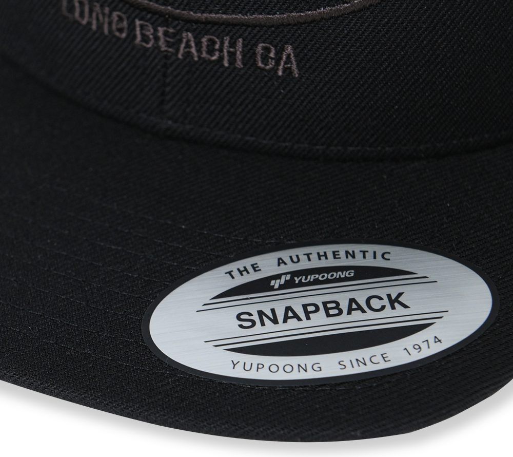 CUTRATE LOGO EMBROIDERY CAP (BLACK×CHARCOAL) / スナップバック ロゴ刺繍 ベースボールキャップ