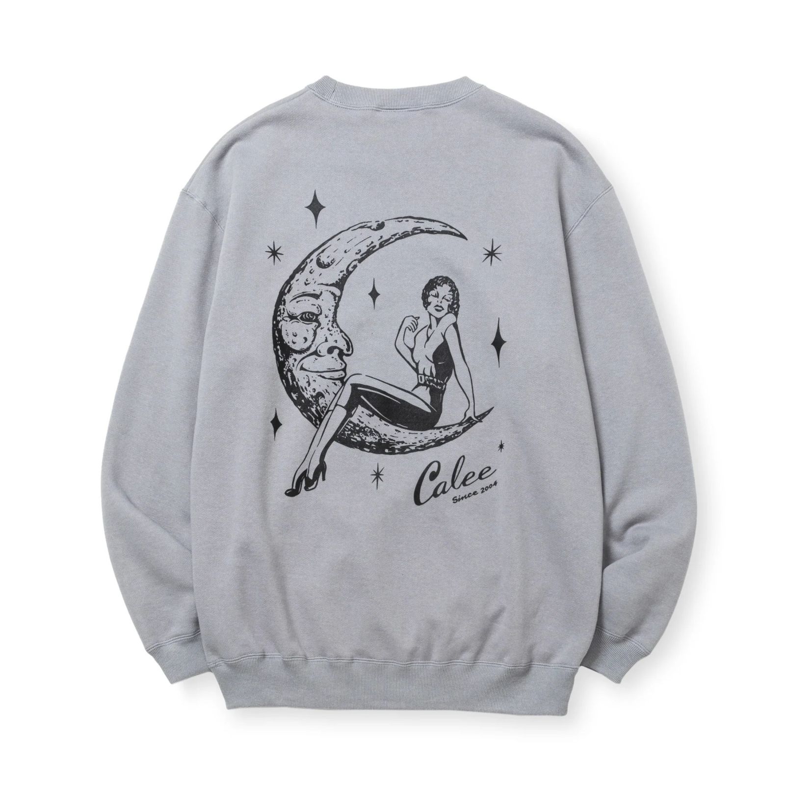 SYNDICATE RETRO GIRL CREW NECK SW ＜NATURALLY PAINT DESIGN＞ (GRAY) / レトロガール クルーネック スウェット トレーナー