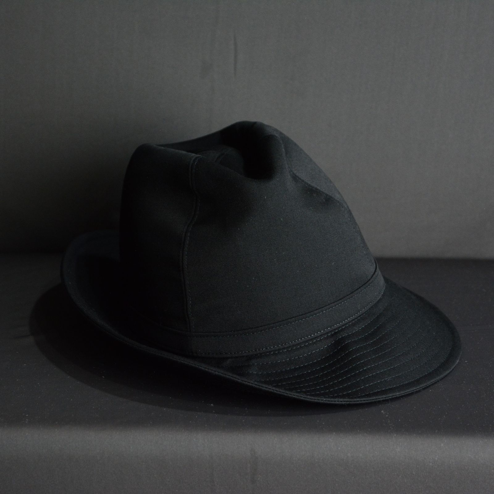 yohji yamamoto - GABARDINE FEDORA HAT (BLACK) | フェドラハット 