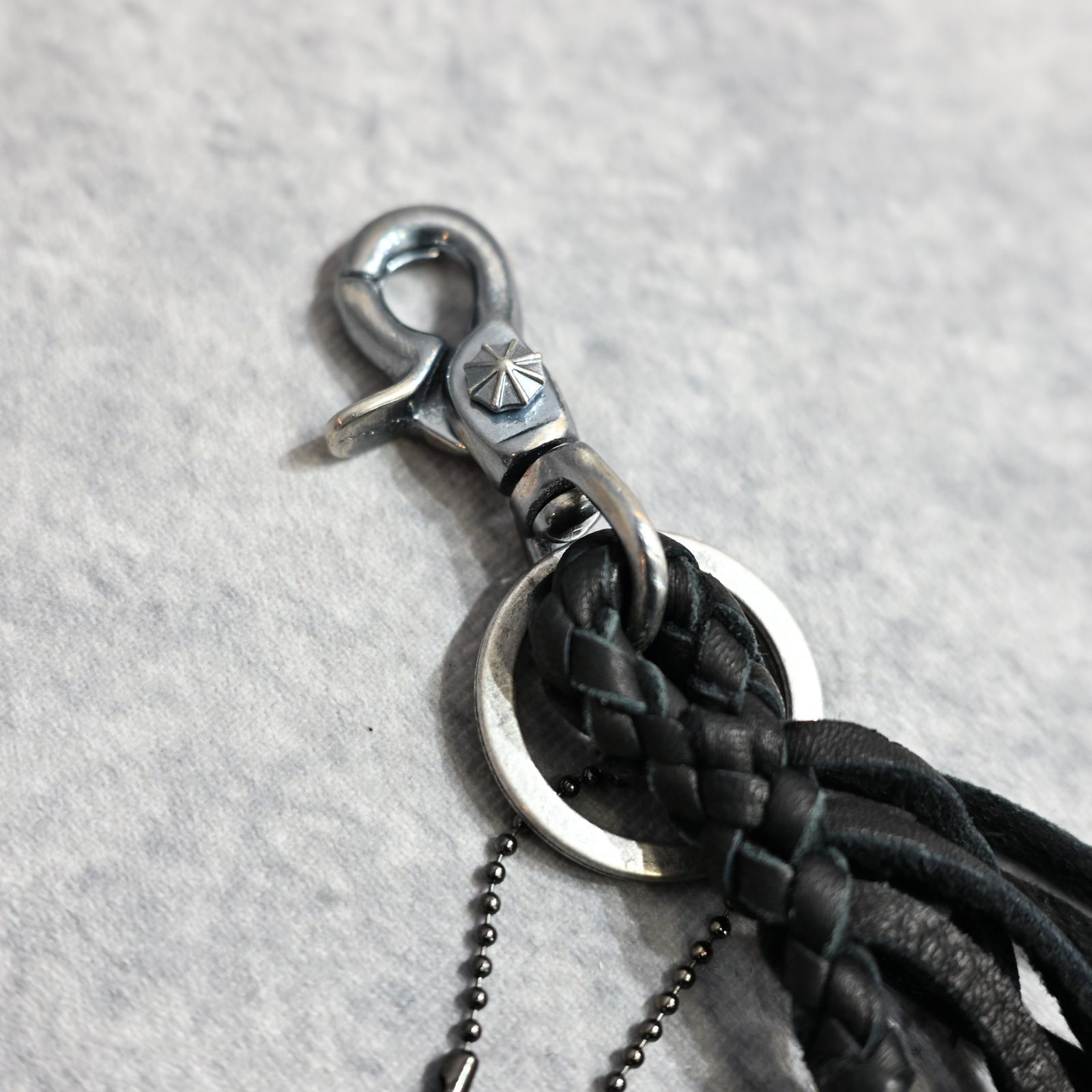 ディアスキン メッシュ キーホルダー （BLACK） 367-01