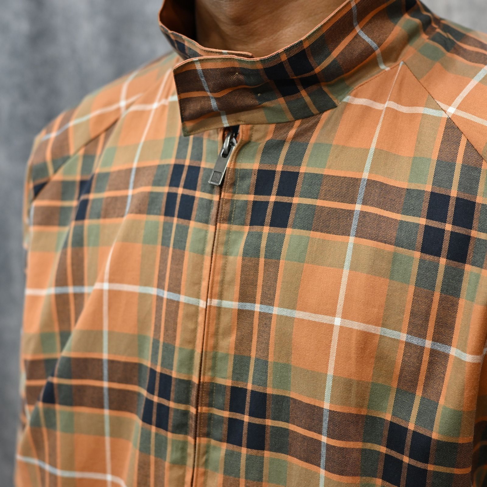 BARACUTA G9 REVERSIBLE HARRINGTON JACKET （ONION）｜バラクータ ハリントンジャケット スウィングトップ ドリズラー｜2252-BL80-045-peg