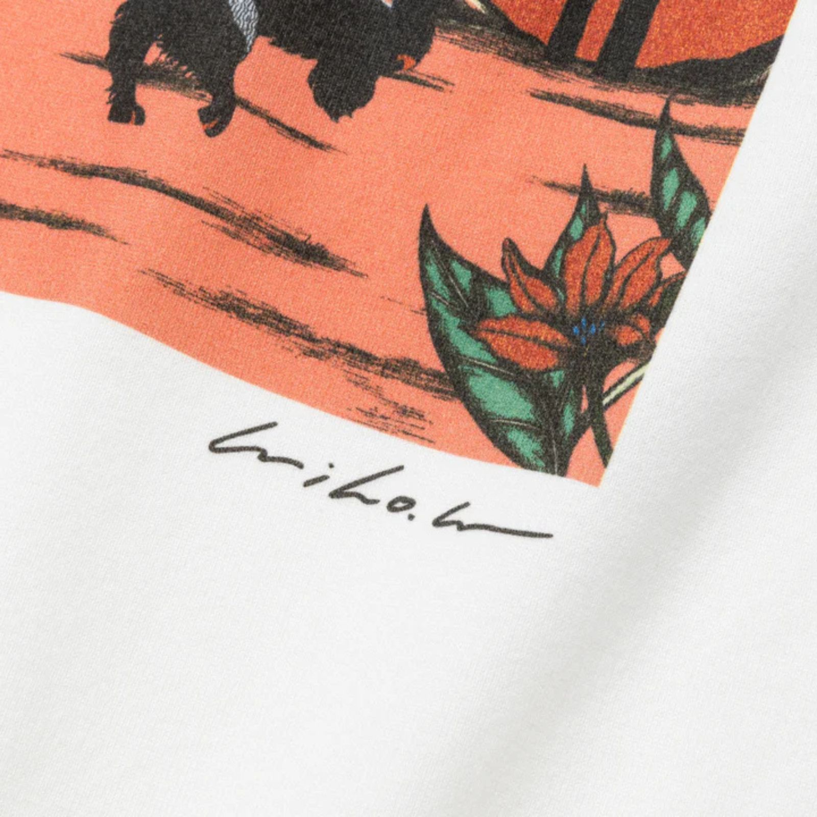 × MIHO MURAKAMI DROP SHOULDER PRINT TEE (WHITE / A) / × 村上実帆 プリントTシャツ