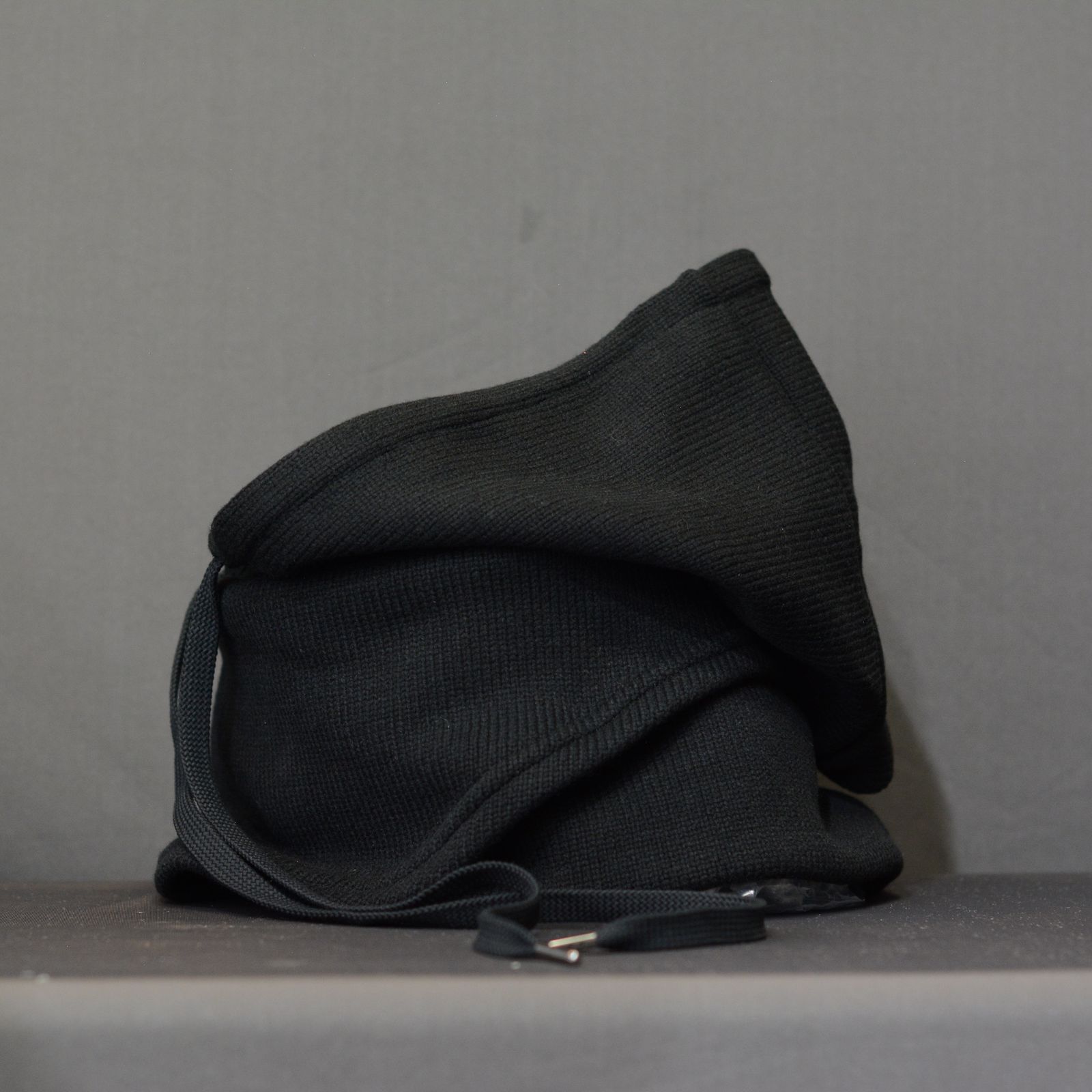 ニットスヌード フーディー （BLACK）