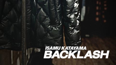 ISAMU KATAYAMA BACKLASH - カンガルーレザー フーディーダウン ISAMU KATAYAMA BACKLASH - カンガルーレザー フーディーダウン