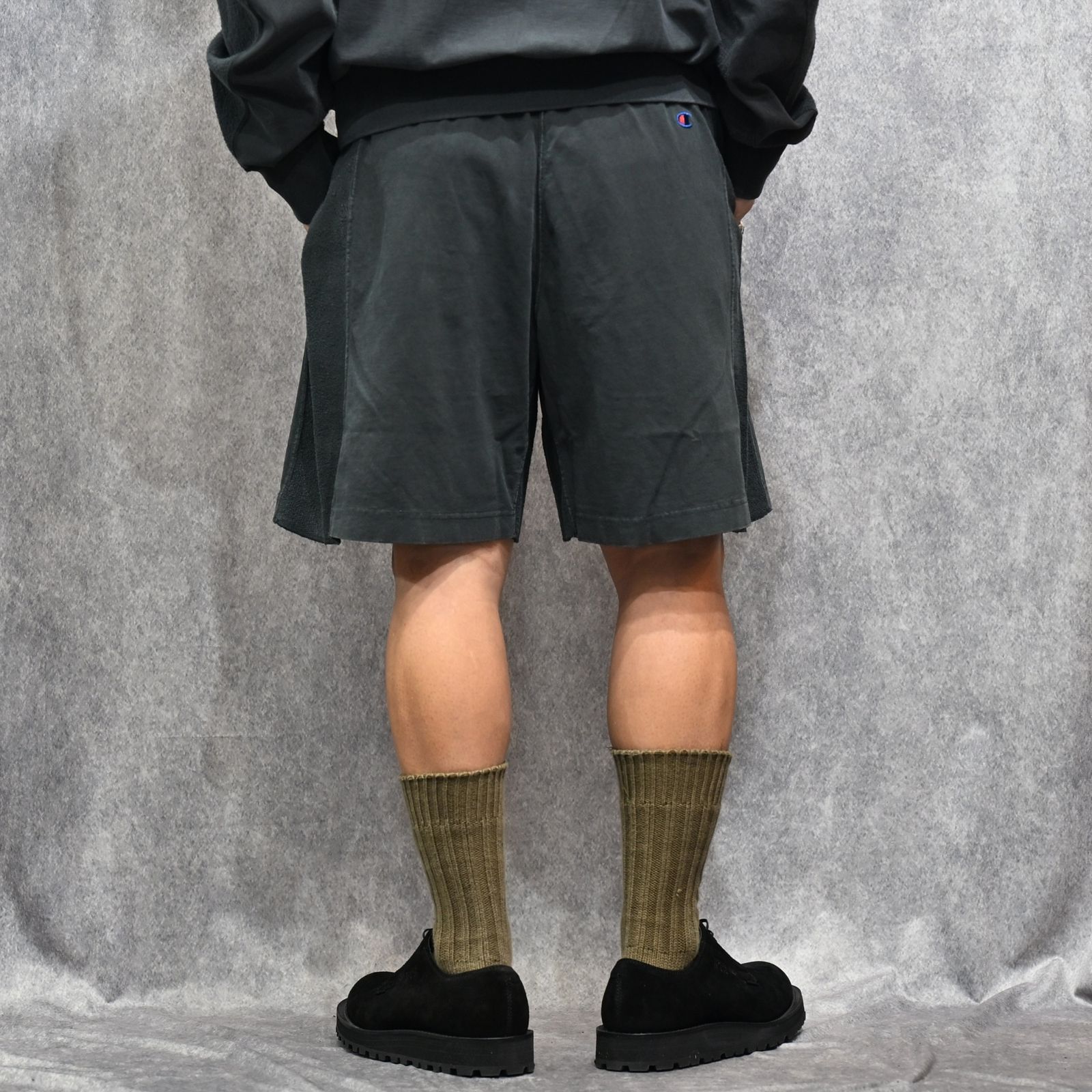 N.HOOLYWOOD × Champion｜HALF PANTS （CHARCOAL / チャコール）｜ハーフパンツ｜C8-D513