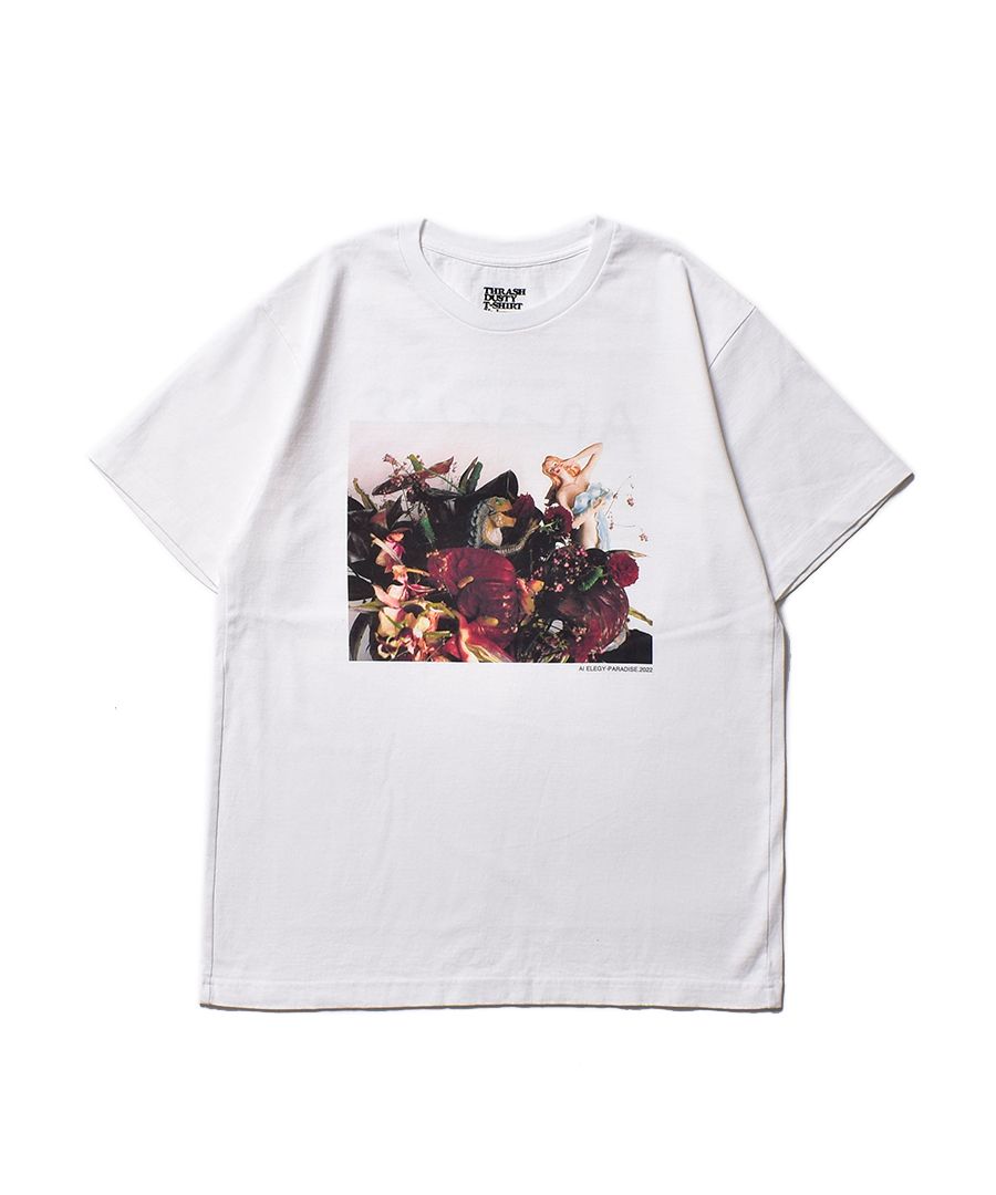 MINEDENIM - Araki Nobuyoshi × Stie-lo AI ELEGY-PARADISE T-SH （WHT） | chord  online store