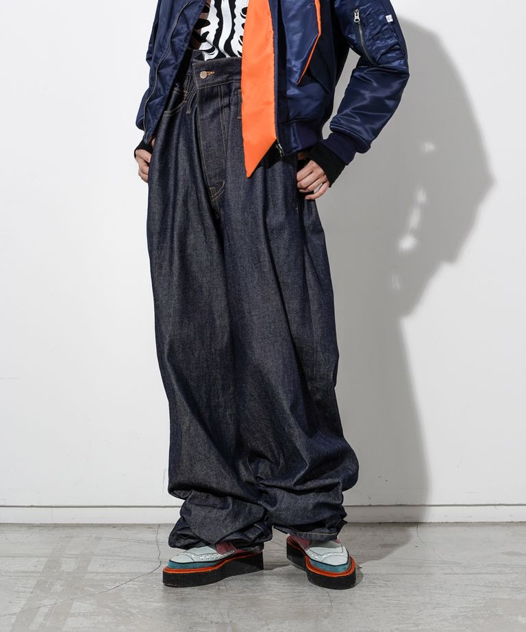 FACETASM - SUPER BIG DENIM PANTS (INDIGO) | chord online store