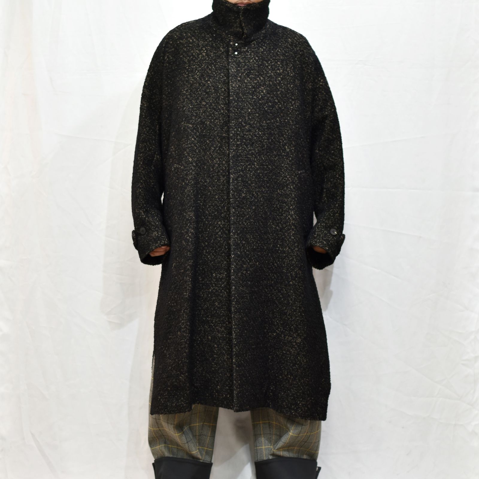 バルカラーコート / LB22AW-CO04-LYS (BLACK and TAN)
