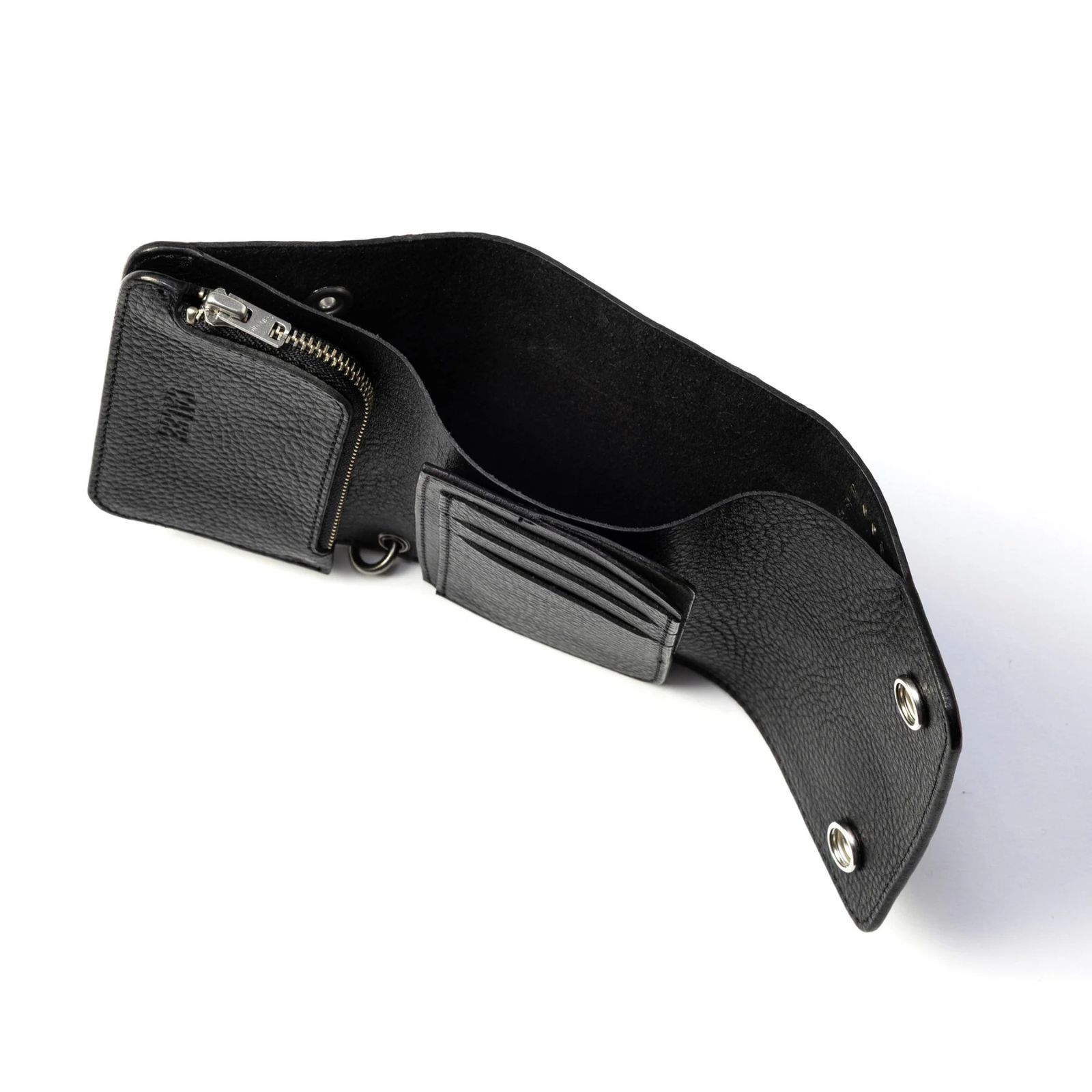 LIGHTNING LEATHER FLAP HALF WALLET ＜EXCLUSIVE＞ (BLACK)｜フラップハーフウォレット 三つ折り財布｜CL-26SS007LE EX