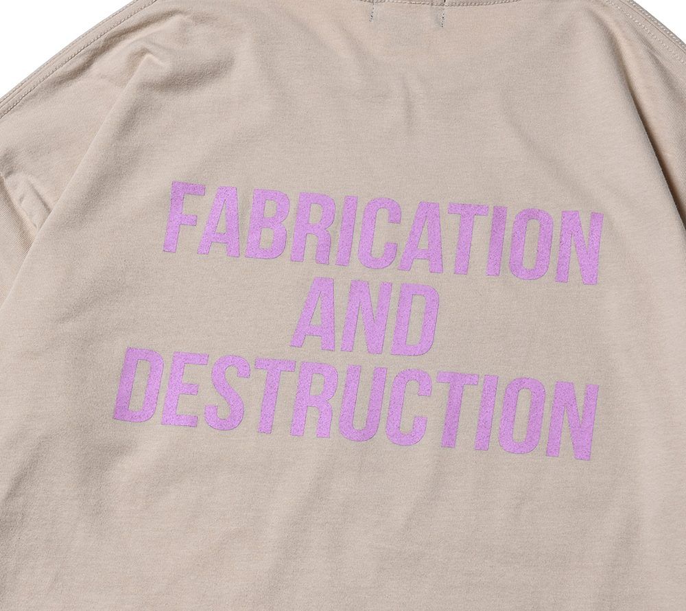 CUTRATE JUNK LOGO DROPSHOULDER S/S T-SHIRT (BEIGE)