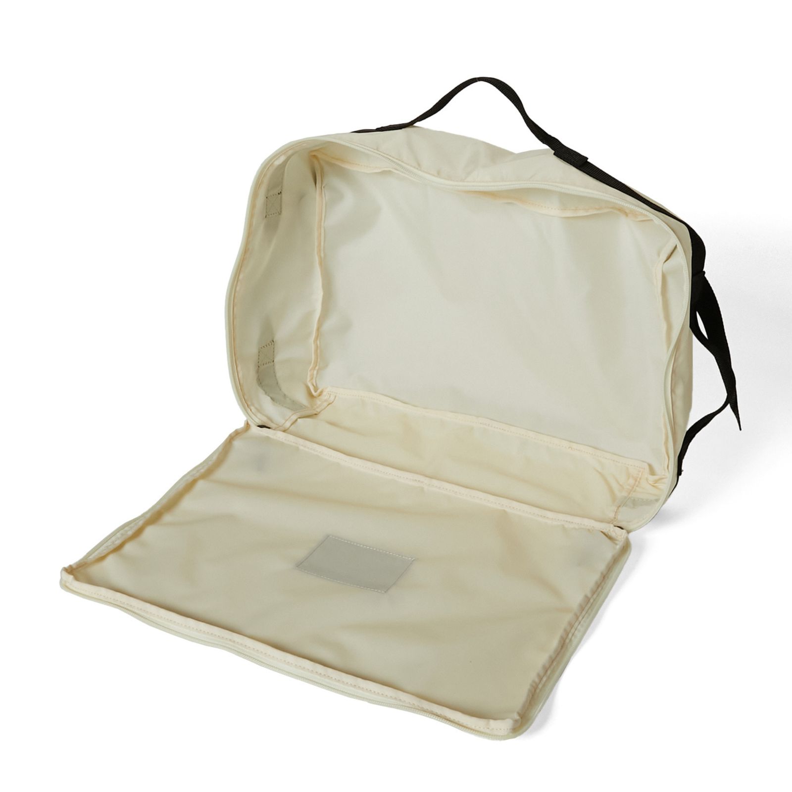 POUCH WITH STRAP （IVORY） / ファスナー ポーチ バッグ （アイボリー） / 9251-AC02