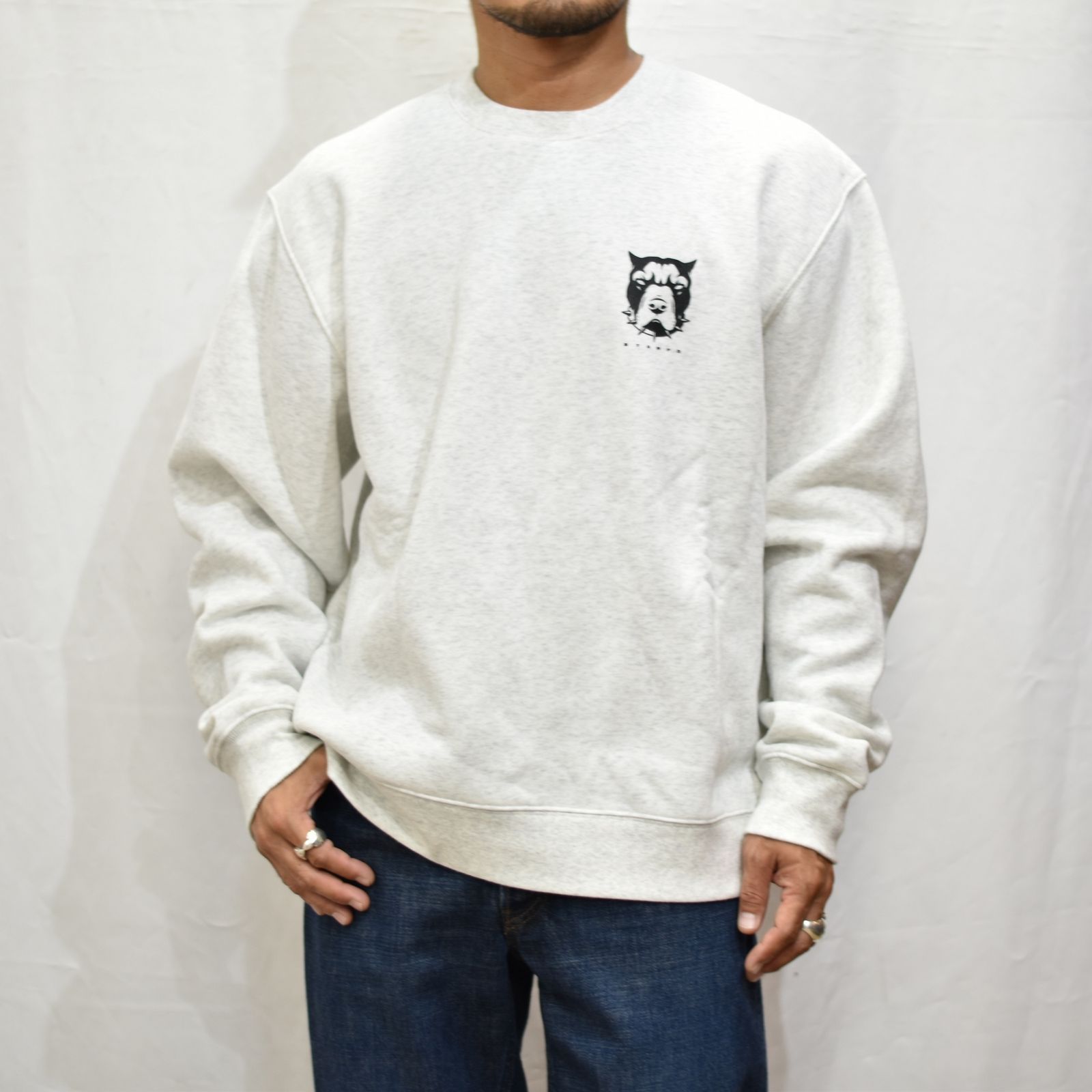 定番のお歳暮 Neck Crew Baxter - STAMPD (Oatmeal chord | Gray) Heather トップス