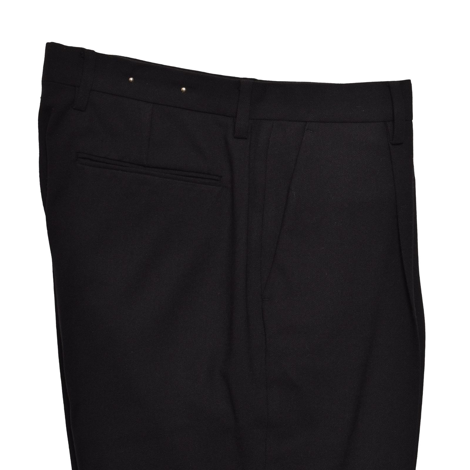 PE.Wool Tapered TRS （BLK）｜ワンタックテーパードスラックス｜2510-7001