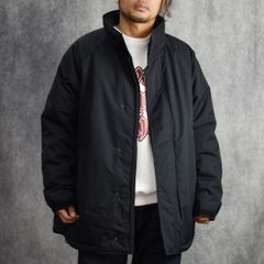 TASLAN NYLON PADDED JACKET (BLACK) / スタンドカラー パデッドジャケット
