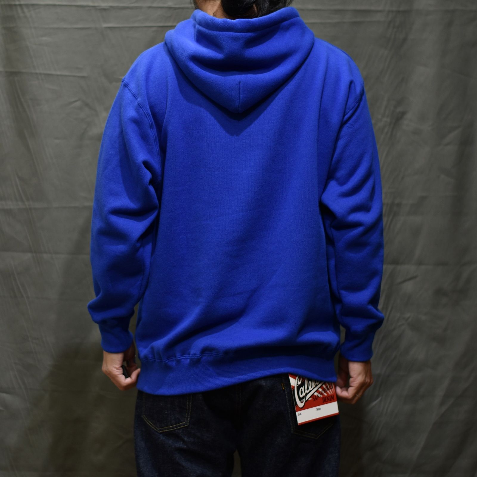 CALEE RC LOGO PULLOVER HOODIE (BLUE)