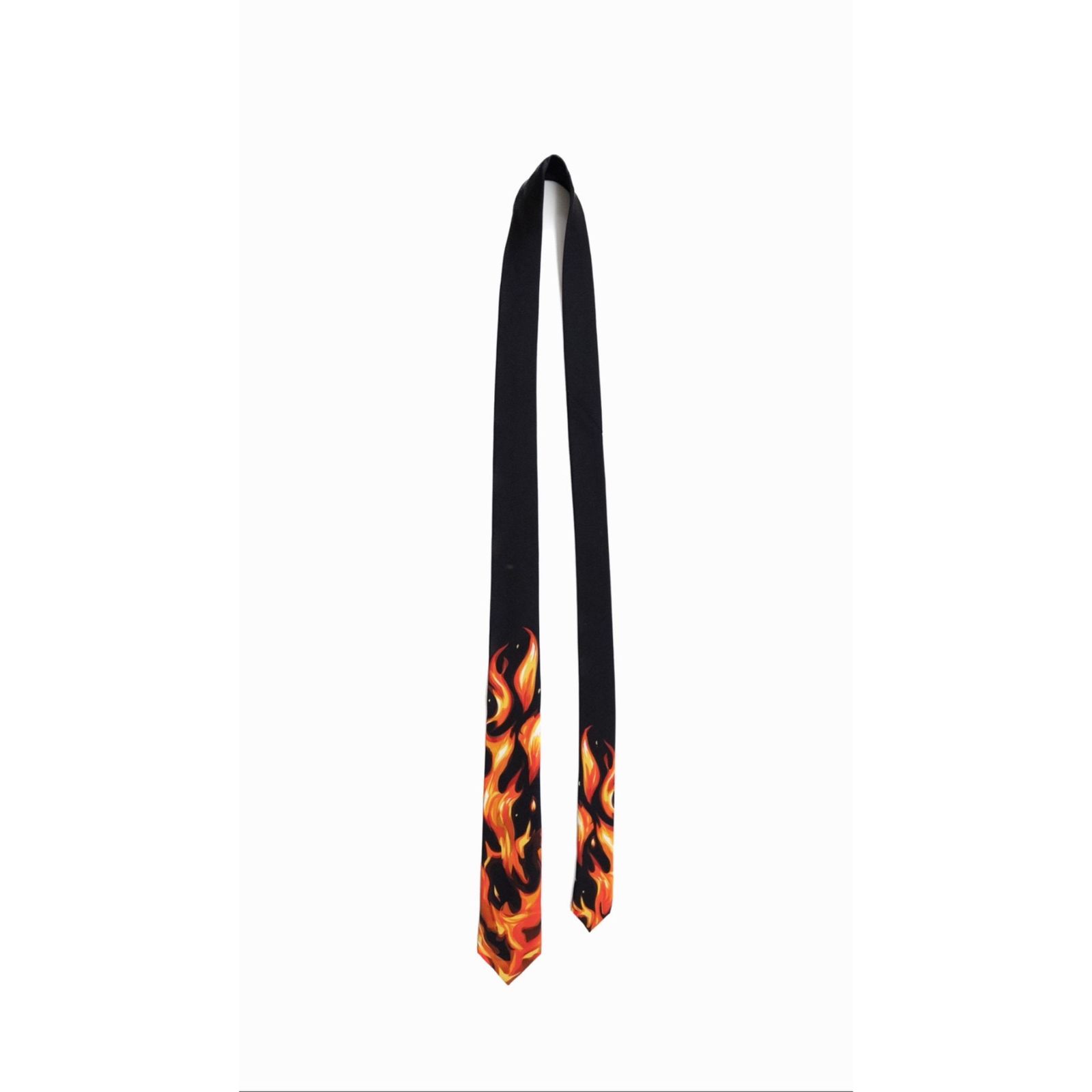 PRINT SILK TIE 'FLAME (MULTI) / プリント シルク ネクタイ フレイム柄