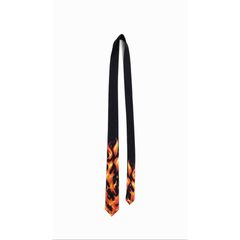 PRINT SILK TIE 'FLAME (MULTI) / プリント シルク ネクタイ フレイム柄