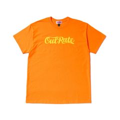 CUTRATE LOGO TEE (SAFETY ORANGE)｜キャット 猫 Tシャツ｜CR-25SS004