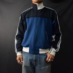 ASSYMETRICAL PATCHWORK JACKET （MIDNIGHT BLUE） / トラックジャケット パッチワーク
