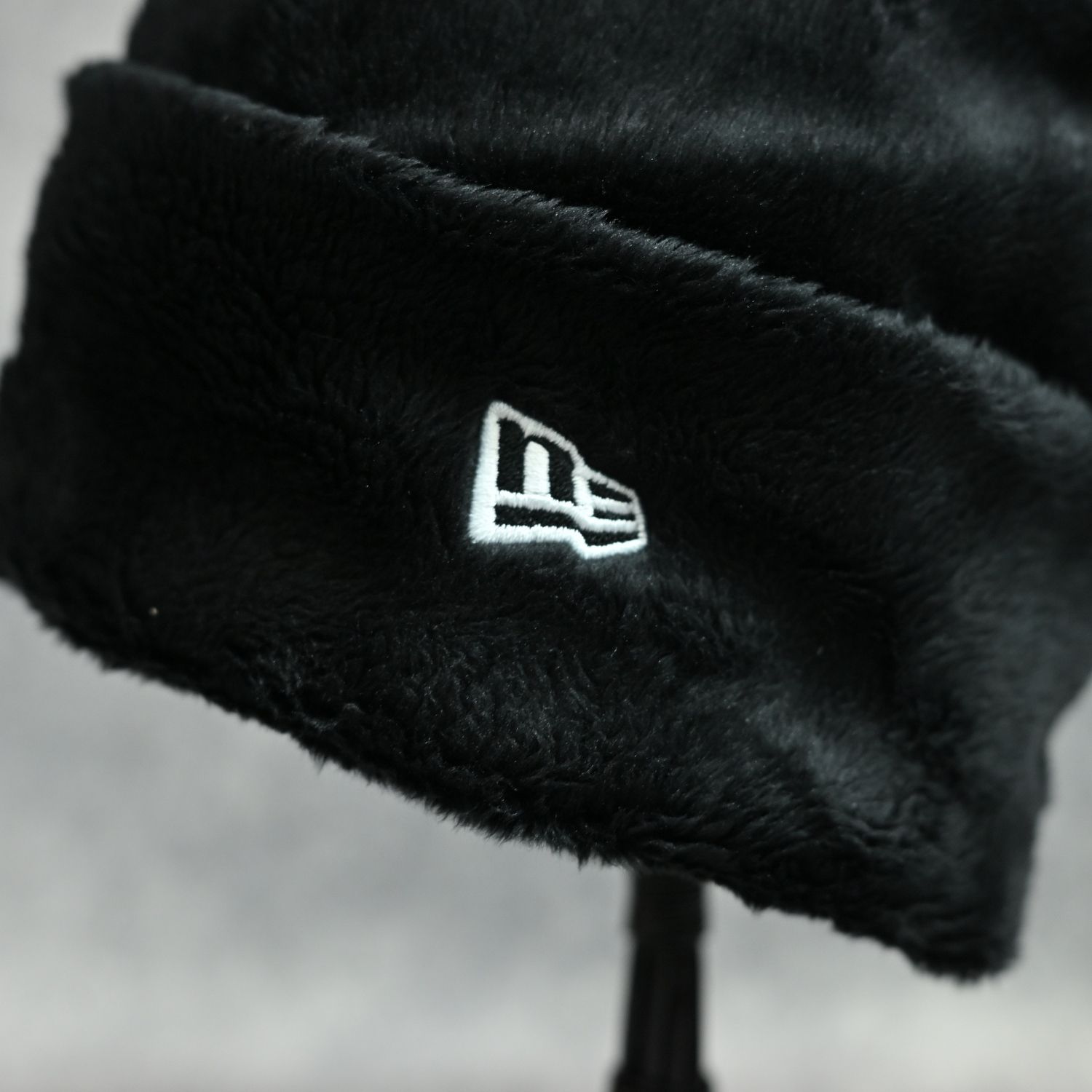 Y's × New Era MICRO FUR CUFF KNIT （Black）｜マイクロファー カーフニット｜YV-H25-995-3