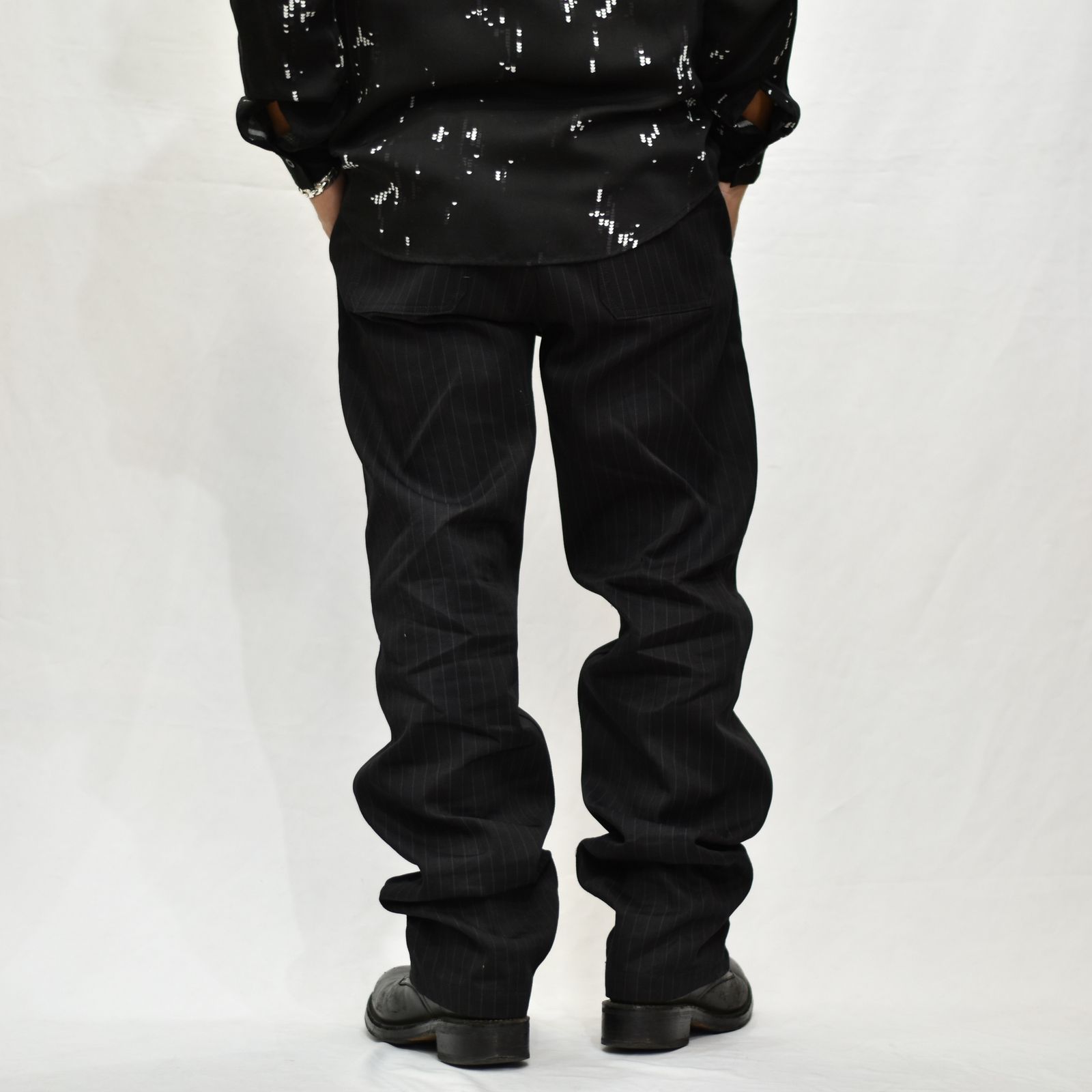 【BAON】Meniden Button Stripe Wide Denim Pants MINEDENIM - N.E.Wide Painter PS USD | River