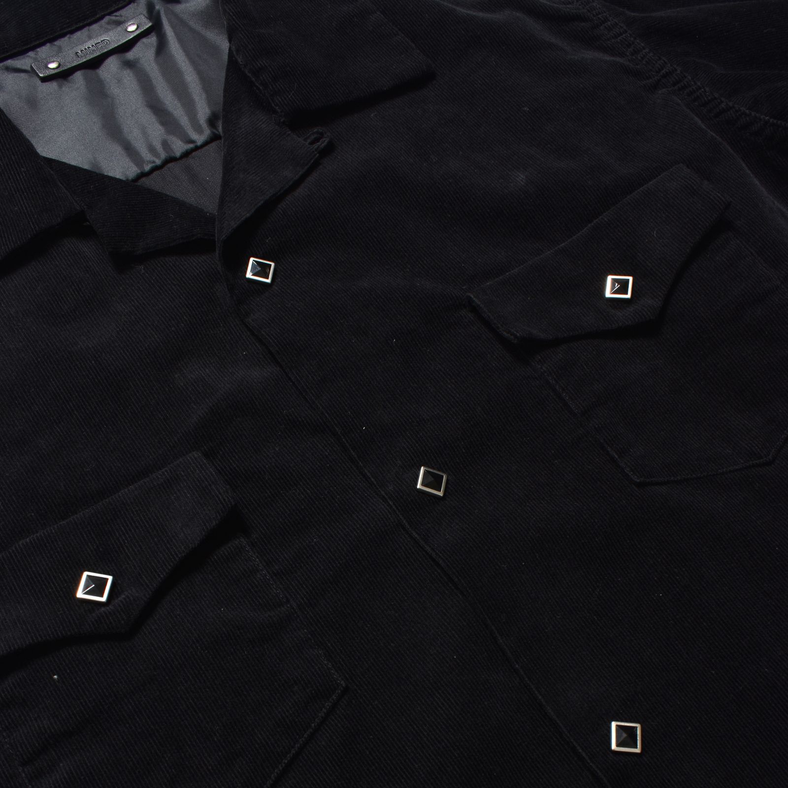 Narrow Corduroy Western Open Collar SH （BLK） / ウエスタン コーデュロイシャツ （ブラック） 2508-5001