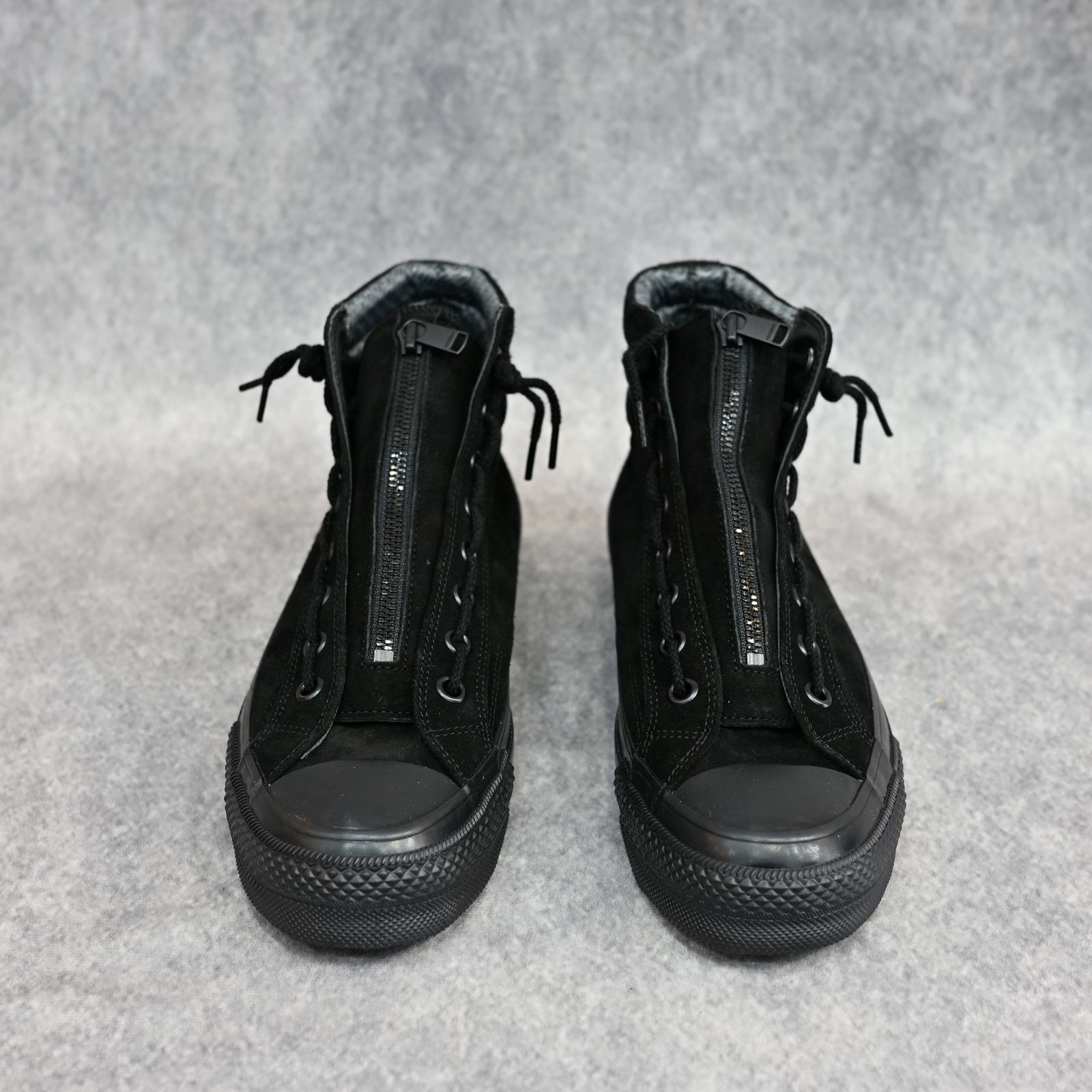 MINEDENIM × nonnative DWELLER TRAINER 2 HI COW LEATHER WITH GORE-TEX by SPINGLE （BLK×BLK）｜ノンネイティブ スニーカー｜NN-F4753
