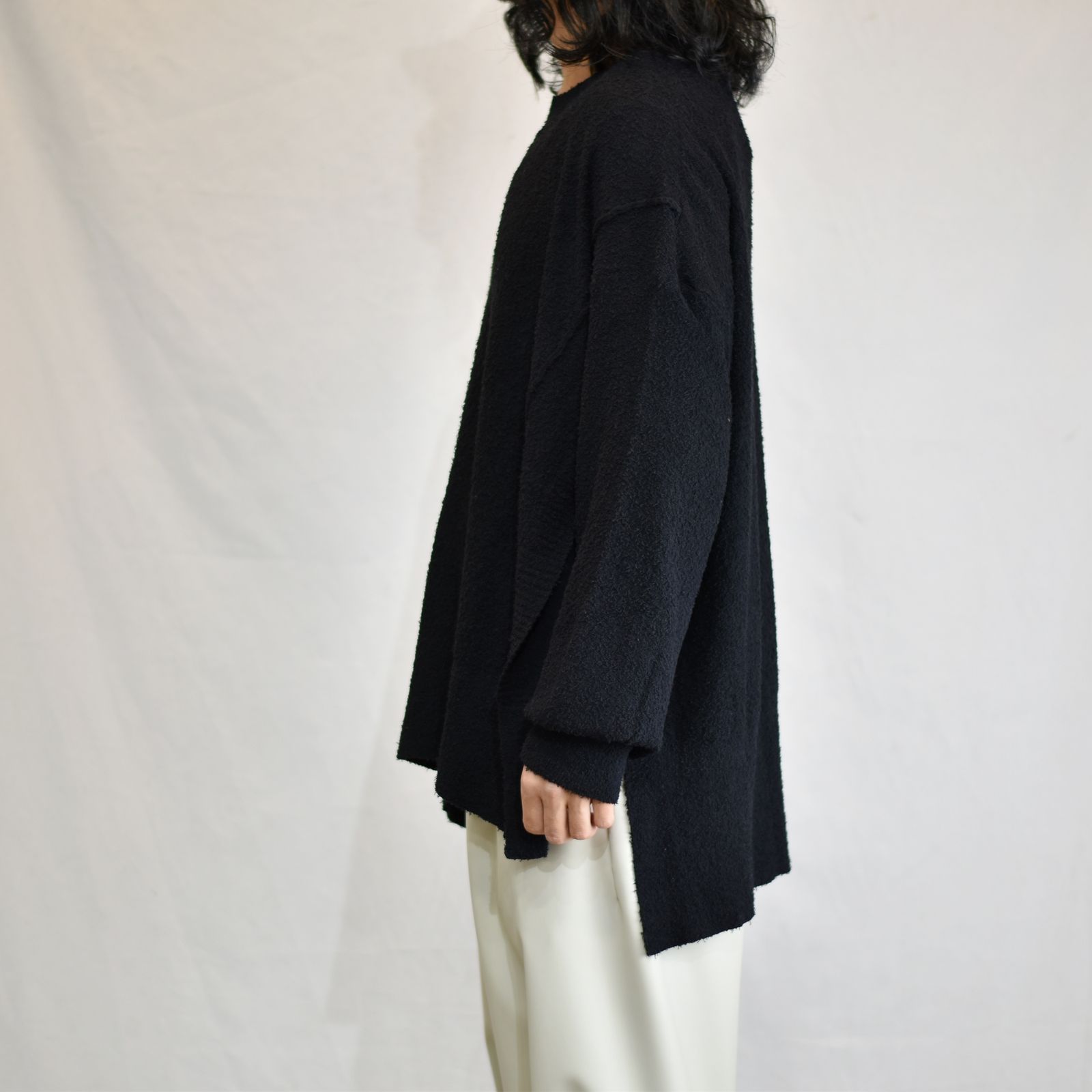 オーバーサイズ ニットプルオーバー / LB23SS-KN02-PL (BLACK)