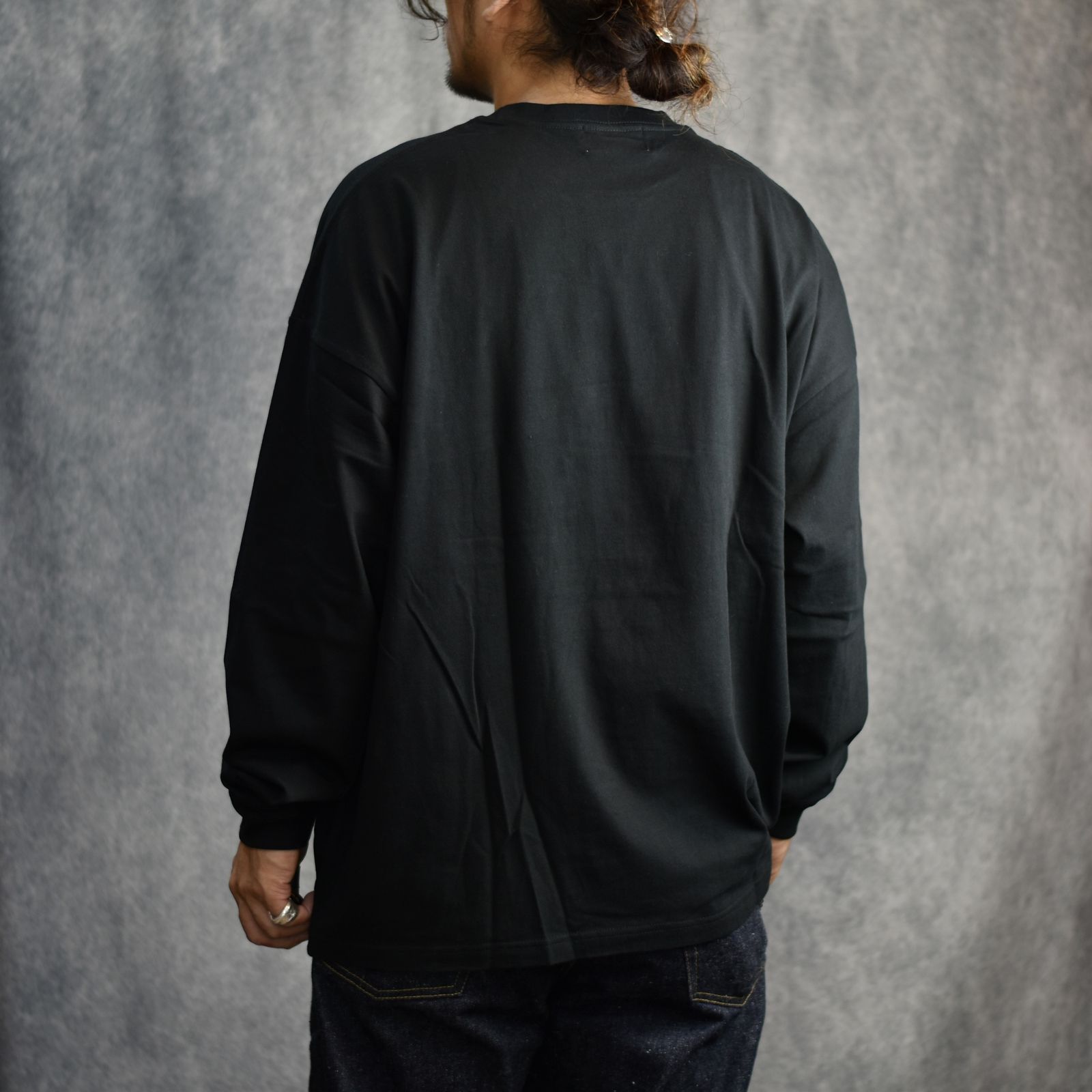CUTRATE BOX LOGO L/S TEE (BLACK) / ボックスロゴ プリント ロングスリーブ Tシャツ